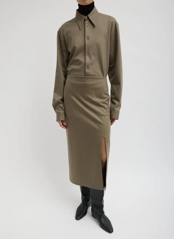 Double Knit Midi Pencil Skirt sold by Tibi