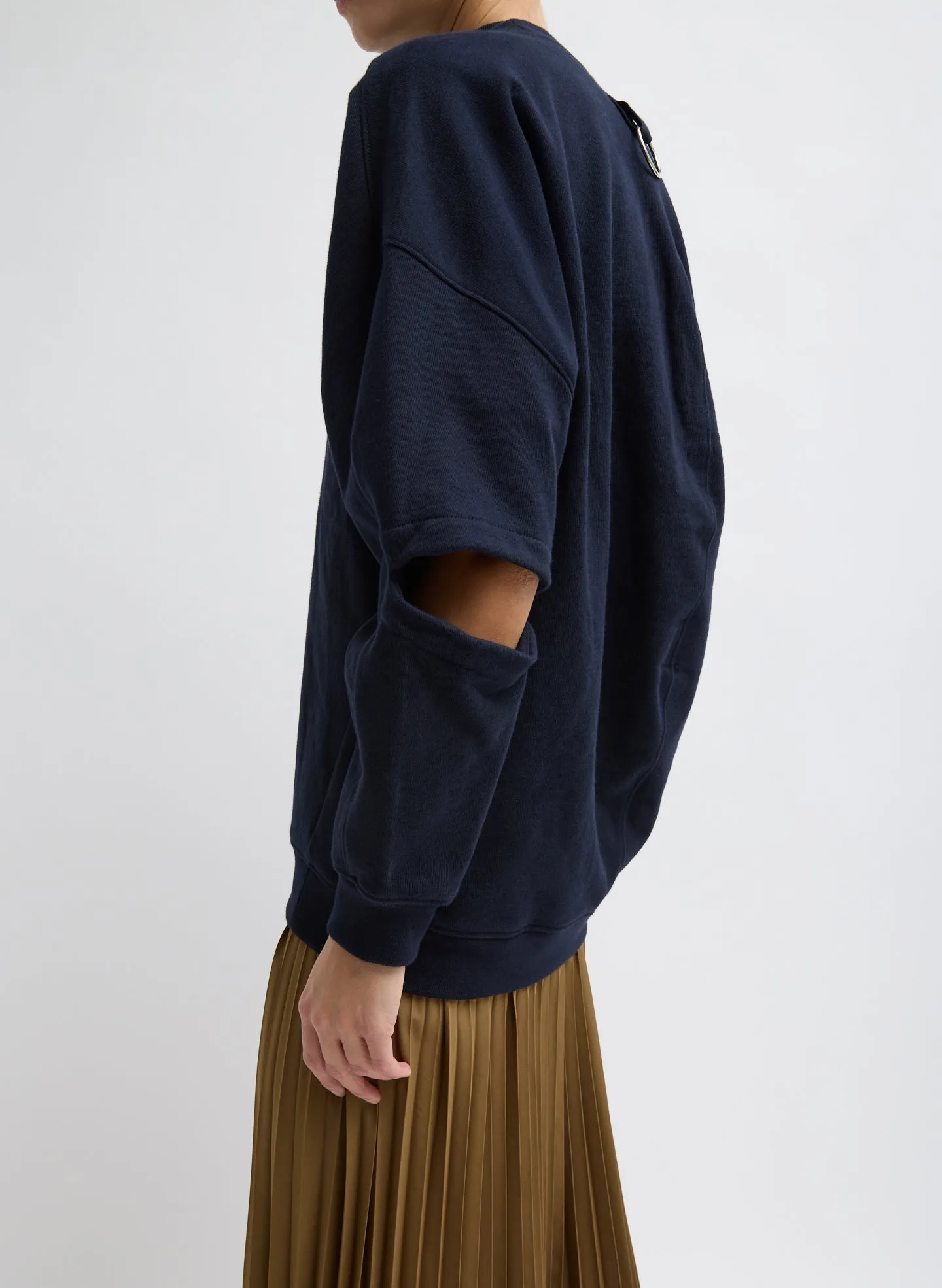Cocoon Crewneck Sweatshirt sold by Tibi product image thumbnail 2