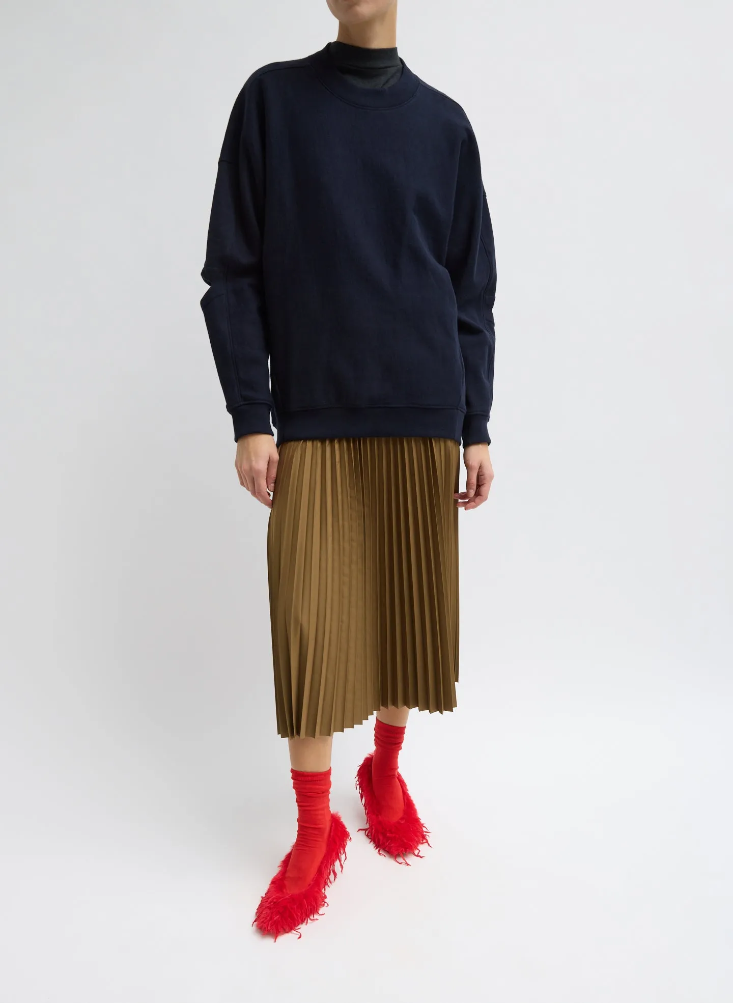Cocoon Crewneck Sweatshirt sold by Tibi product image thumbnail 4