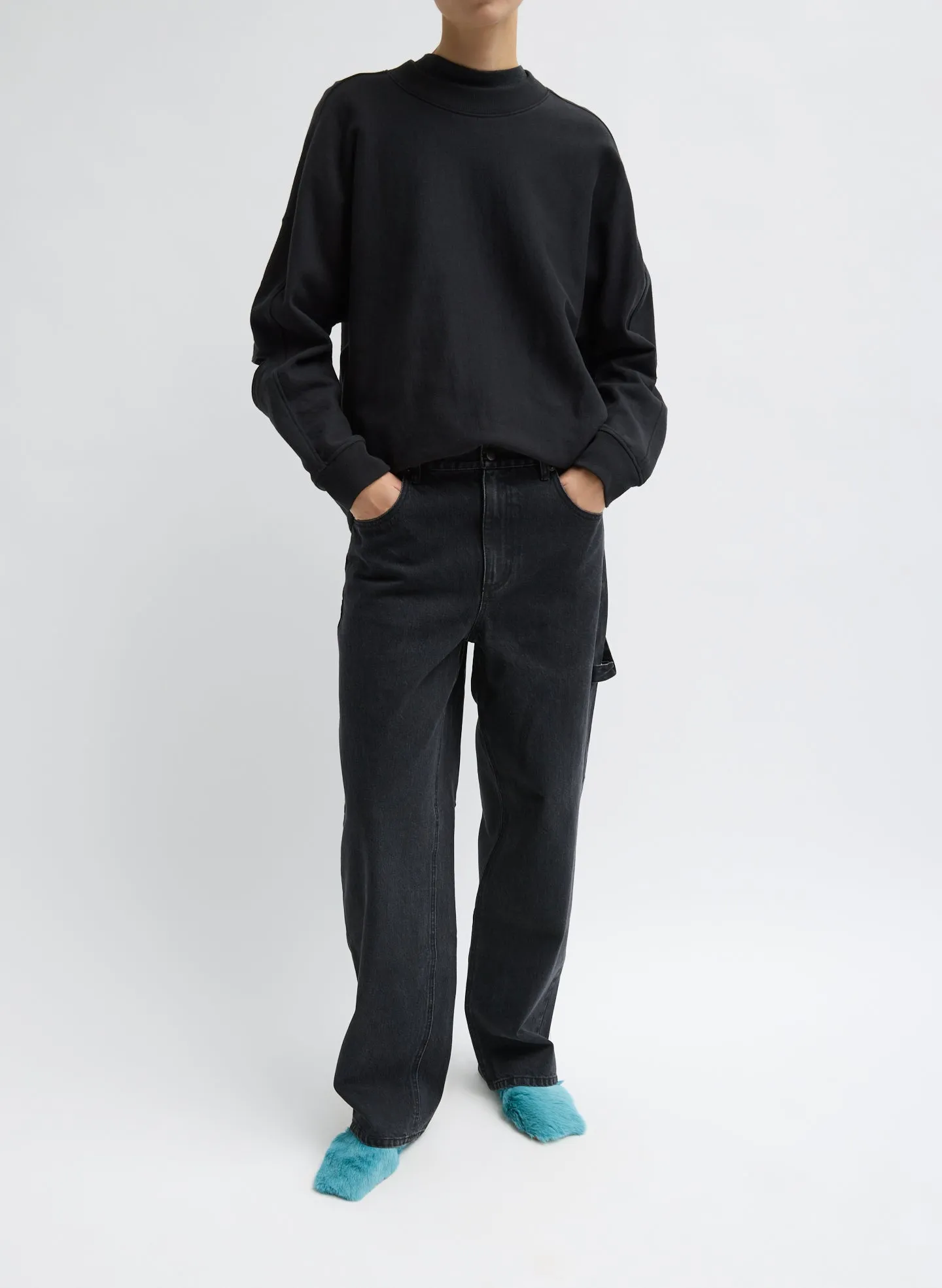 Cocoon Crewneck Sweatshirt sold by Tibi product image thumbnail 5