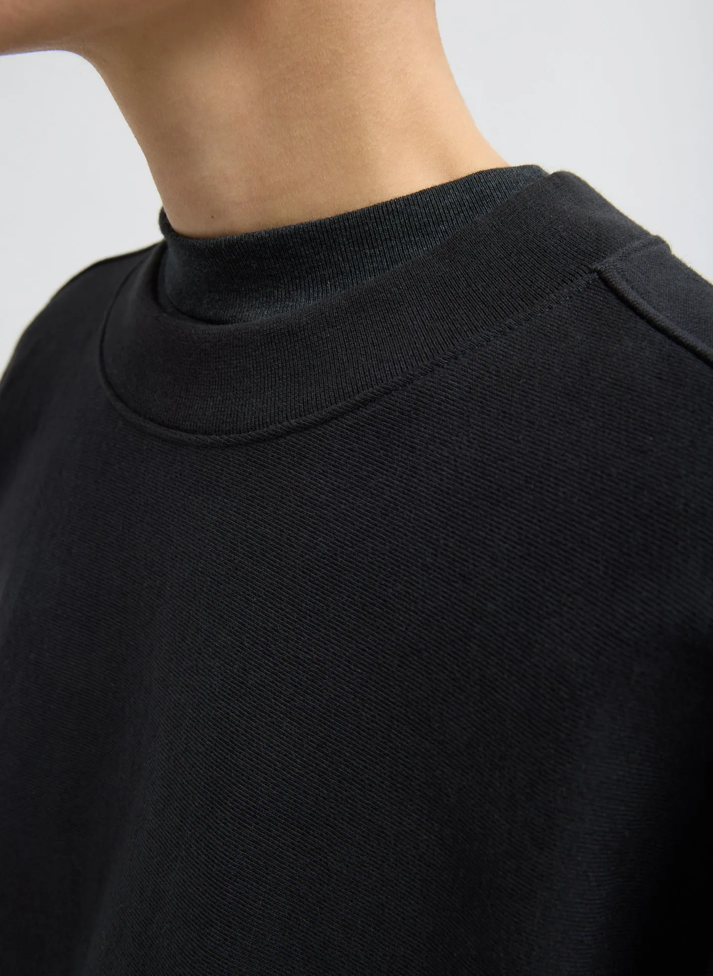 Cocoon Crewneck Sweatshirt sold by Tibi product image thumbnail 3