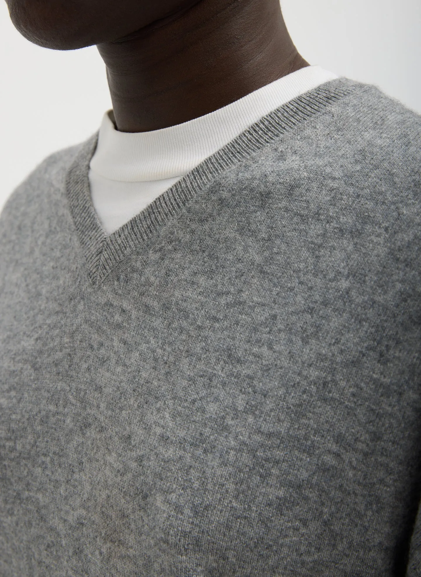 Washable Cashmere Easy V-Neck Sweater sold by Tibi product image thumbnail 4
