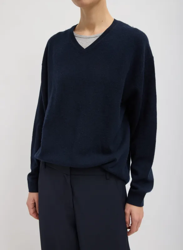 Washable Cashmere Easy V-Neck Sweater sold by Tibi