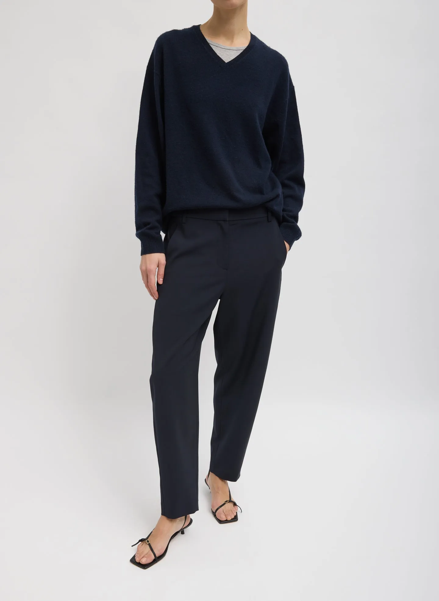 Washable Cashmere Easy V-Neck Sweater sold by Tibi product image thumbnail 5