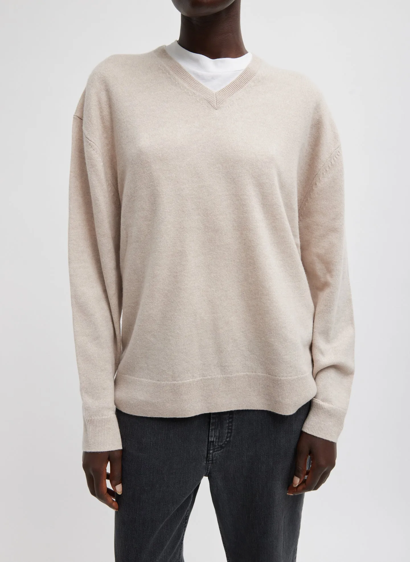 Washable Cashmere Easy V-Neck Sweater sold by Tibi