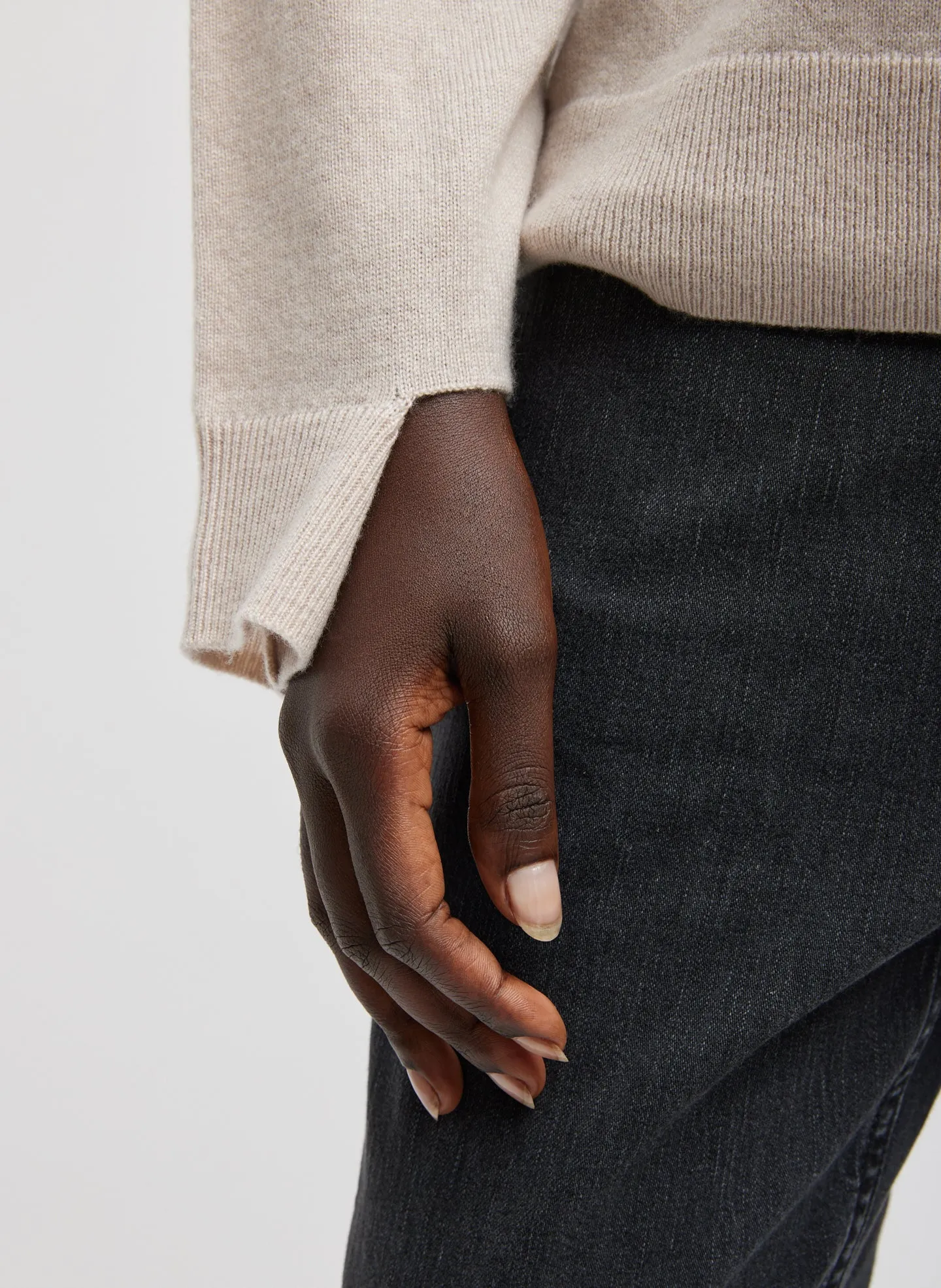 Washable Cashmere Easy V-Neck Sweater sold by Tibi product image thumbnail 4