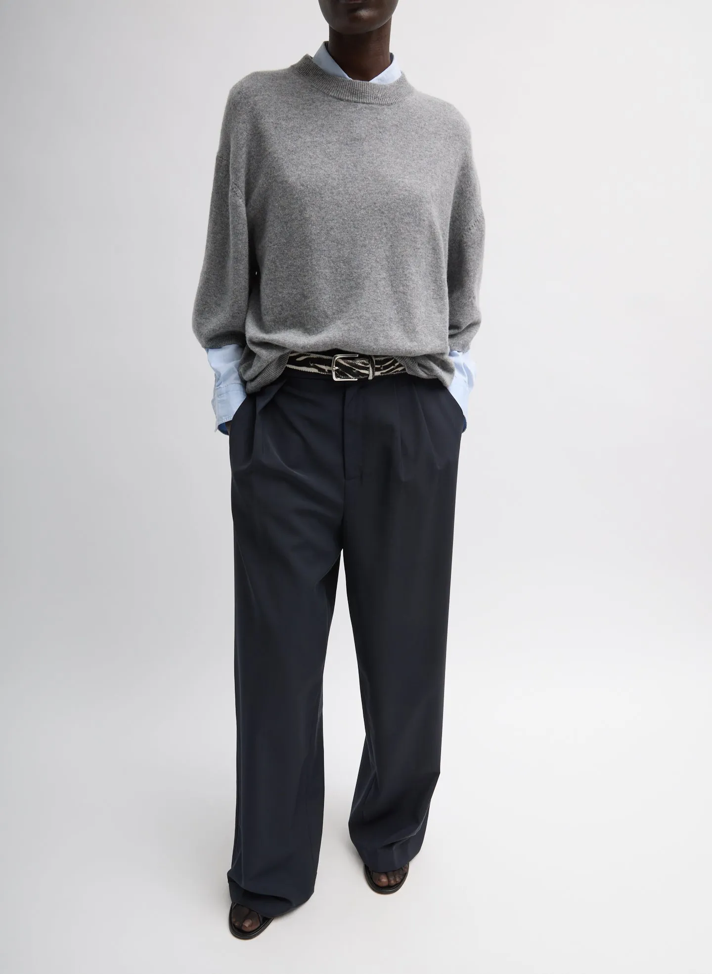 Washable Cashmere Oversized Easy T-Shirt sold by Tibi product image thumbnail 5