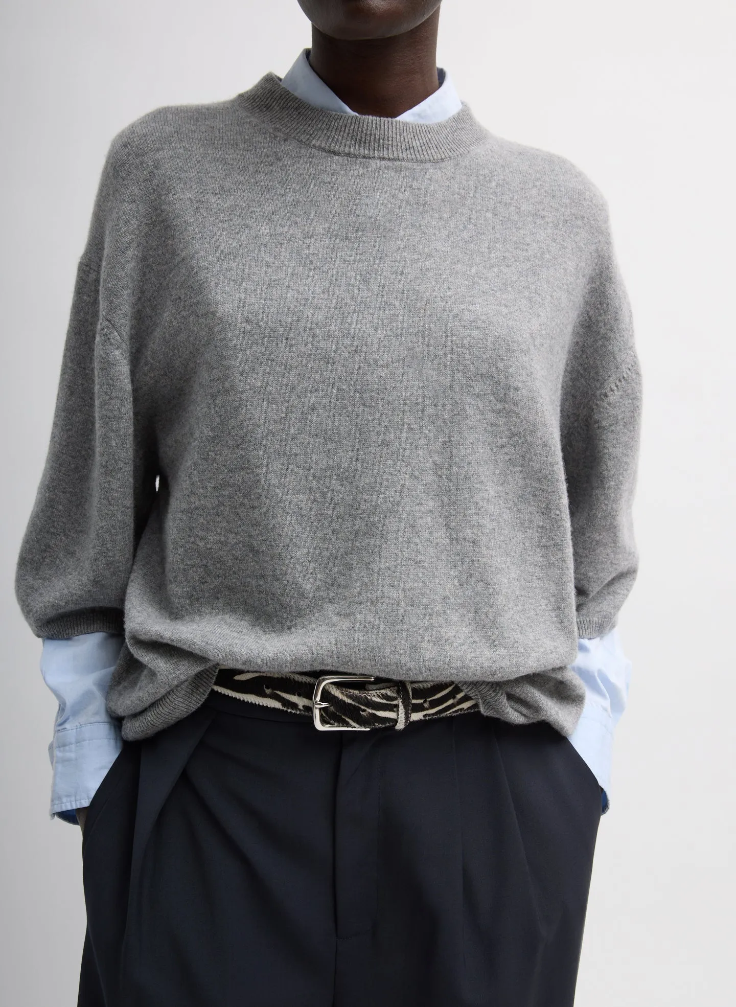 Washable Cashmere Oversized Easy T-Shirt sold by Tibi