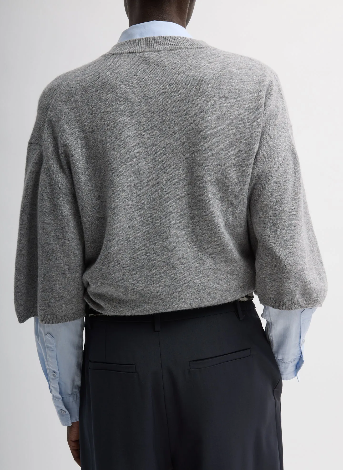 Washable Cashmere Oversized Easy T-Shirt sold by Tibi product image thumbnail 4