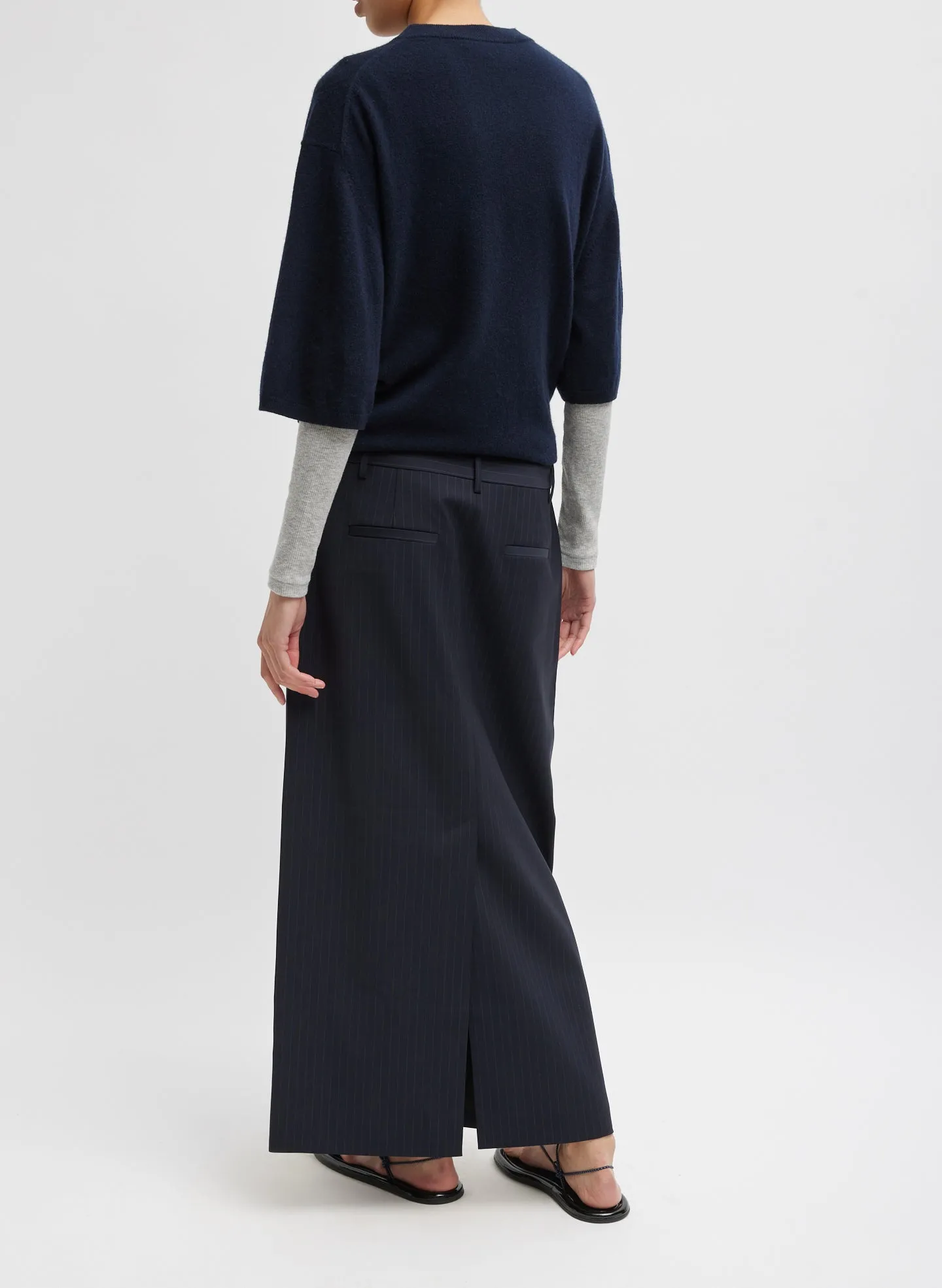 Washable Cashmere Oversized Easy T-Shirt sold by Tibi product image thumbnail 4