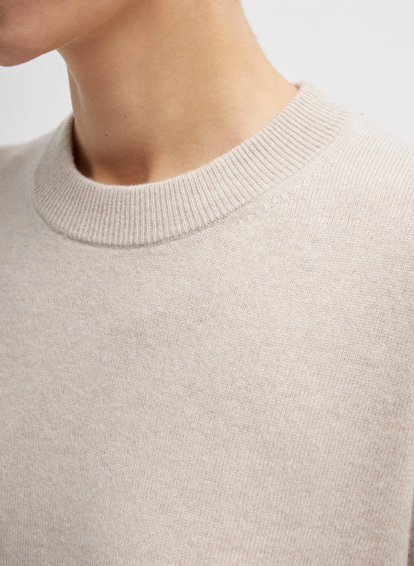 Washable Cashmere Oversized Easy T-Shirt sold by Tibi product image thumbnail 3