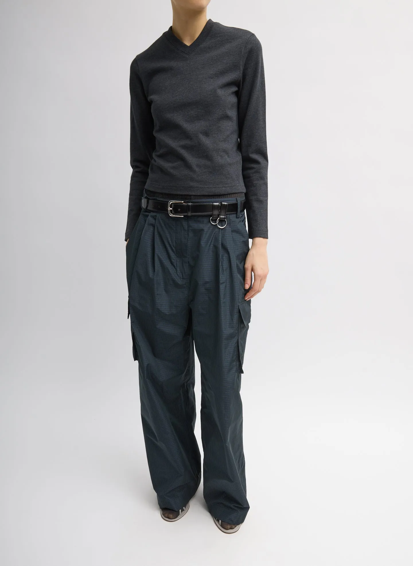 Perfect T-Shirt Shrunken V-Neck sold by Tibi product image thumbnail 3