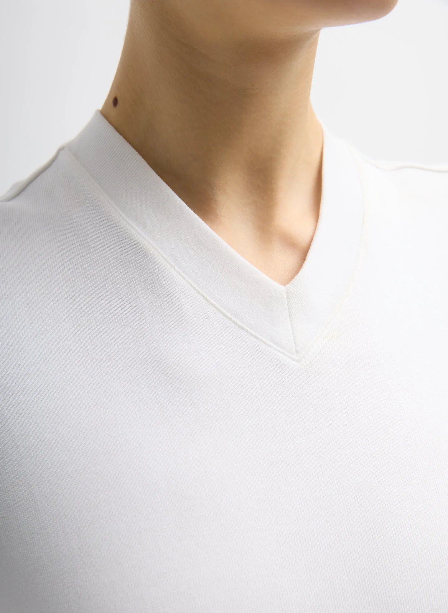 Perfect T-Shirt Shrunken V-Neck sold by Tibi product image thumbnail 4