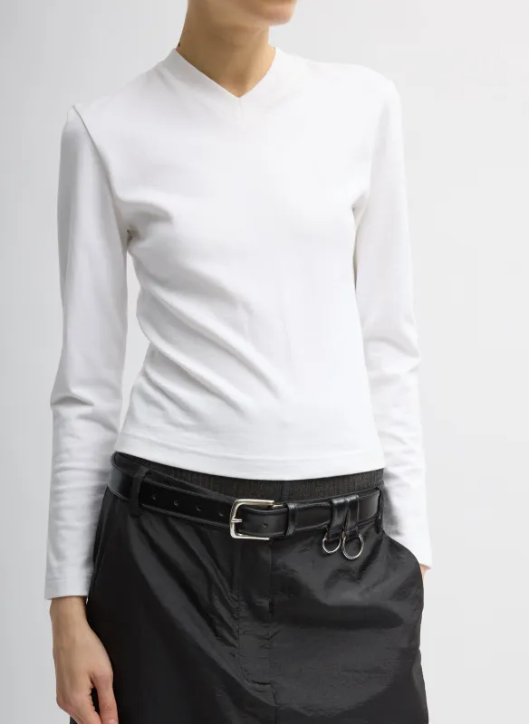 Perfect T-Shirt Shrunken V-Neck sold by Tibi