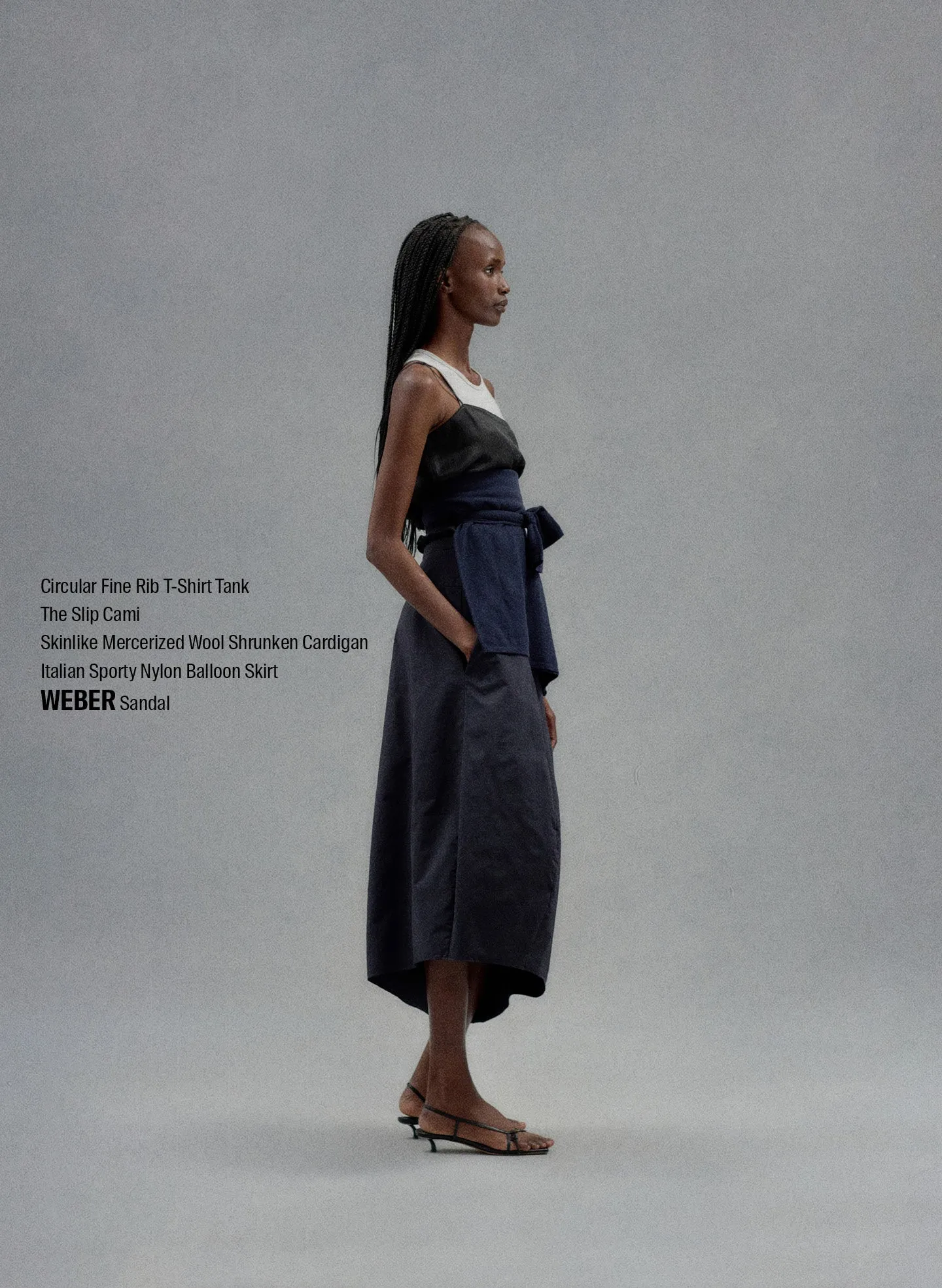 Nylon Asymmetrical Balloon Skirt sold by Tibi product image thumbnail 2