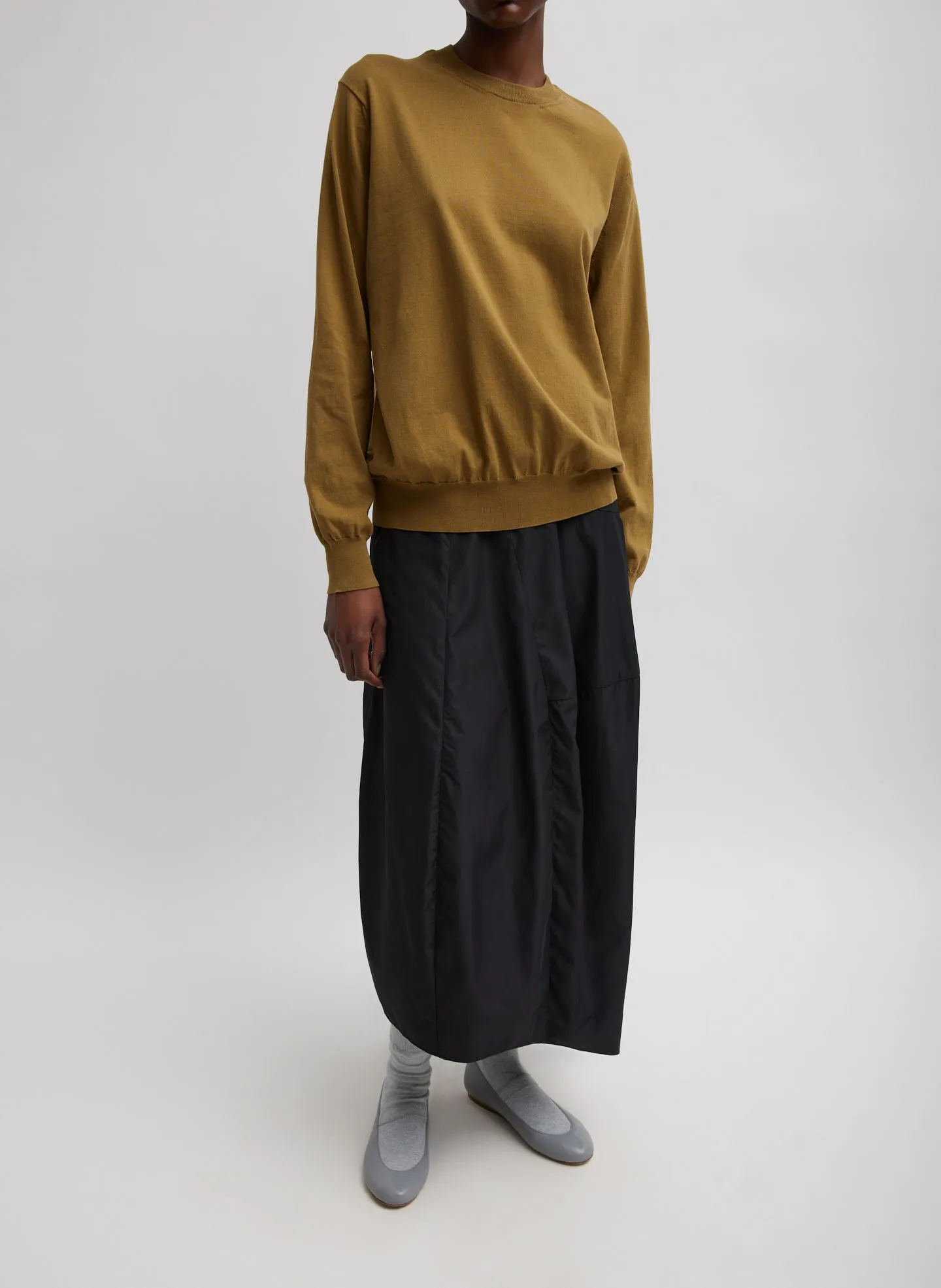 Nylon Asymmetrical Balloon Skirt sold by Tibi