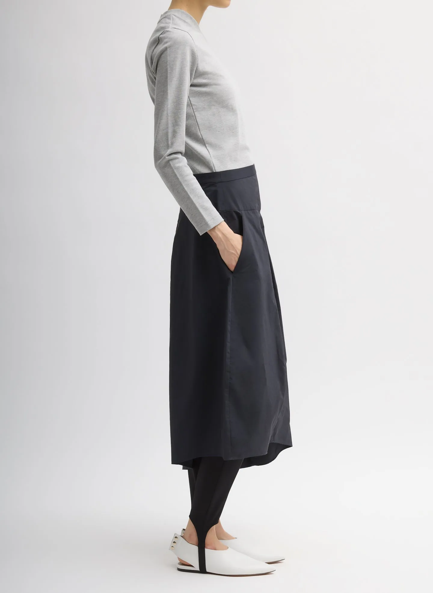 Nylon Asymmetrical Balloon Skirt sold by Tibi product image thumbnail 2