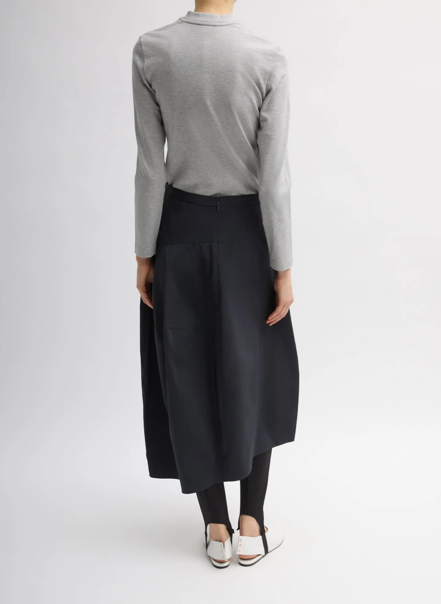 Nylon Asymmetrical Balloon Skirt sold by Tibi product image thumbnail 3