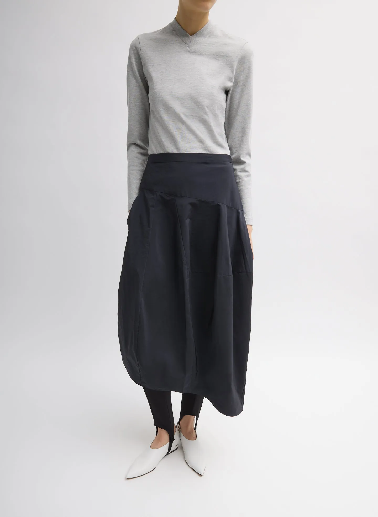 Nylon Asymmetrical Balloon Skirt sold by Tibi