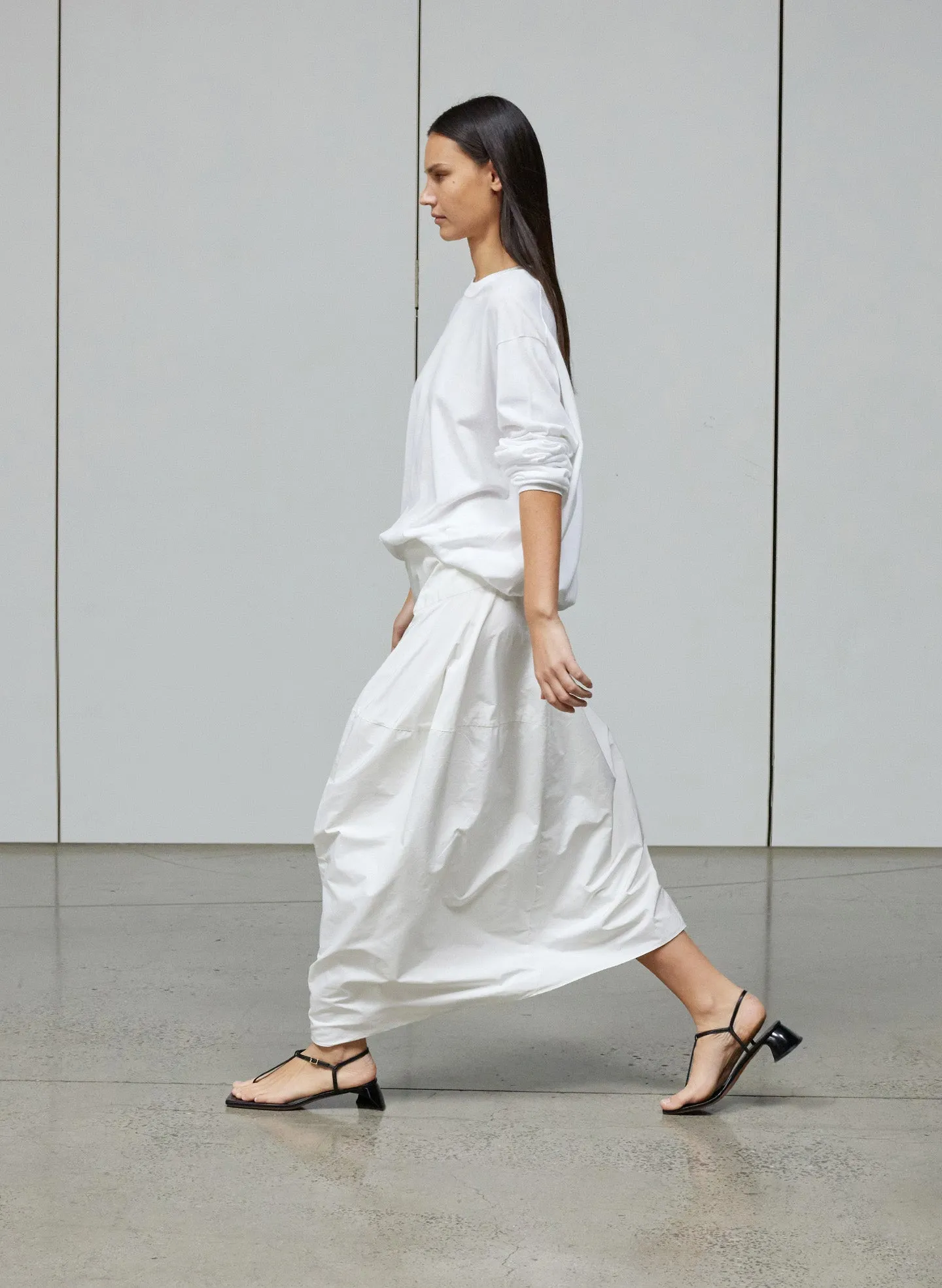 Nylon Asymmetrical Balloon Skirt sold by Tibi product image thumbnail 2