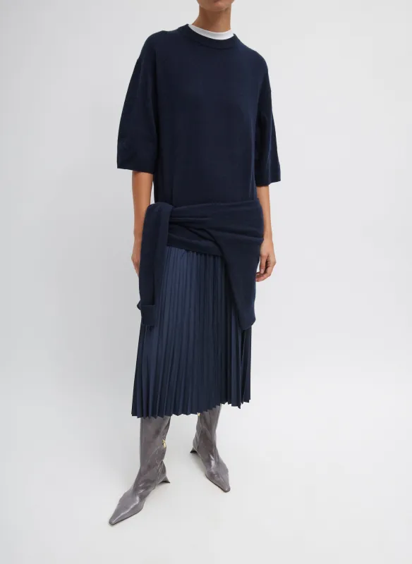 Nylon Pleating Sunray Pull On Skirt sold by Tibi
