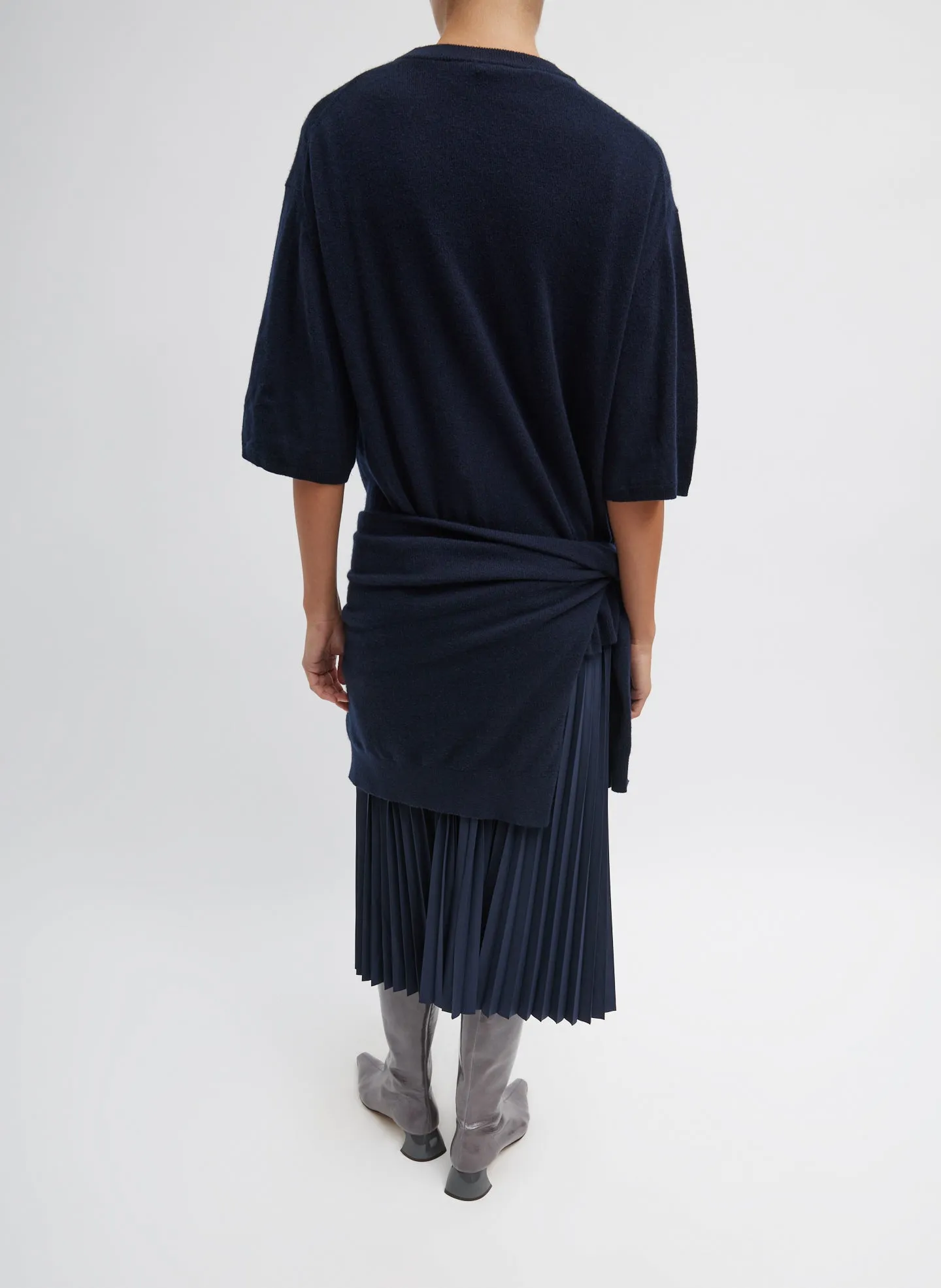 Nylon Pleating Sunray Pull On Skirt sold by Tibi product image thumbnail 3