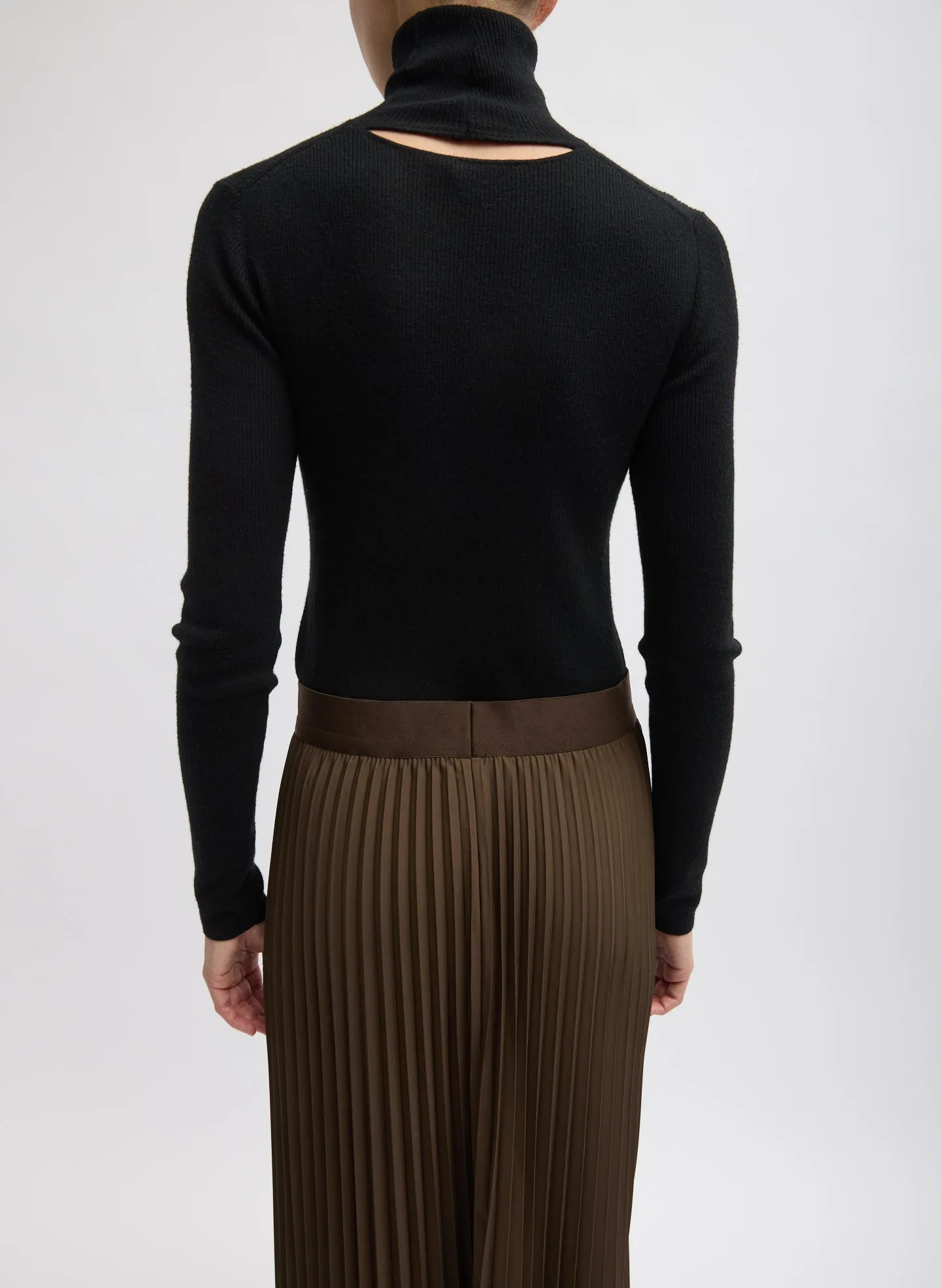Featherweight Ribbed Sweater Turtleneck Pullover sold by Tibi product image thumbnail 5