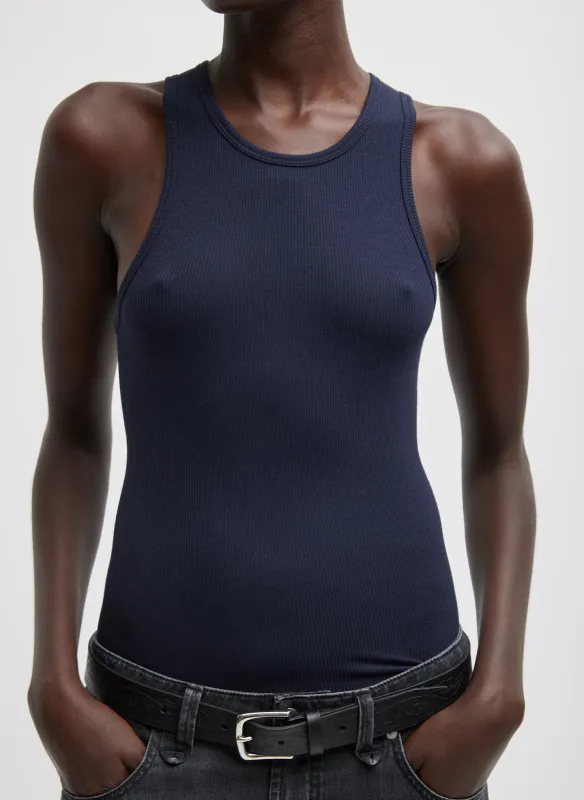 Circular Fine Rib T-Shirt Tank sold by Tibi