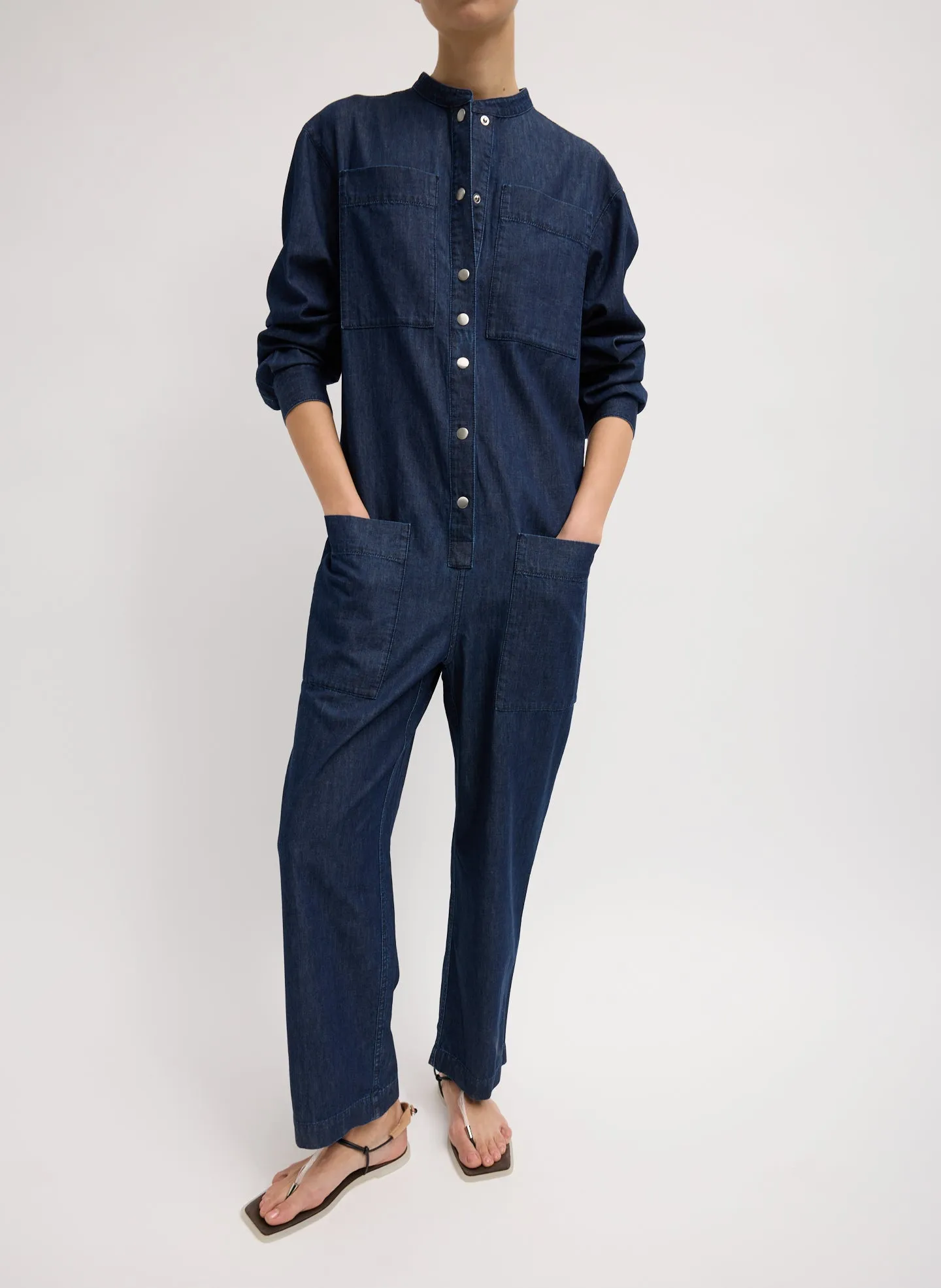 Summer Denim Jumpsuit sold by Tibi product image thumbnail 4
