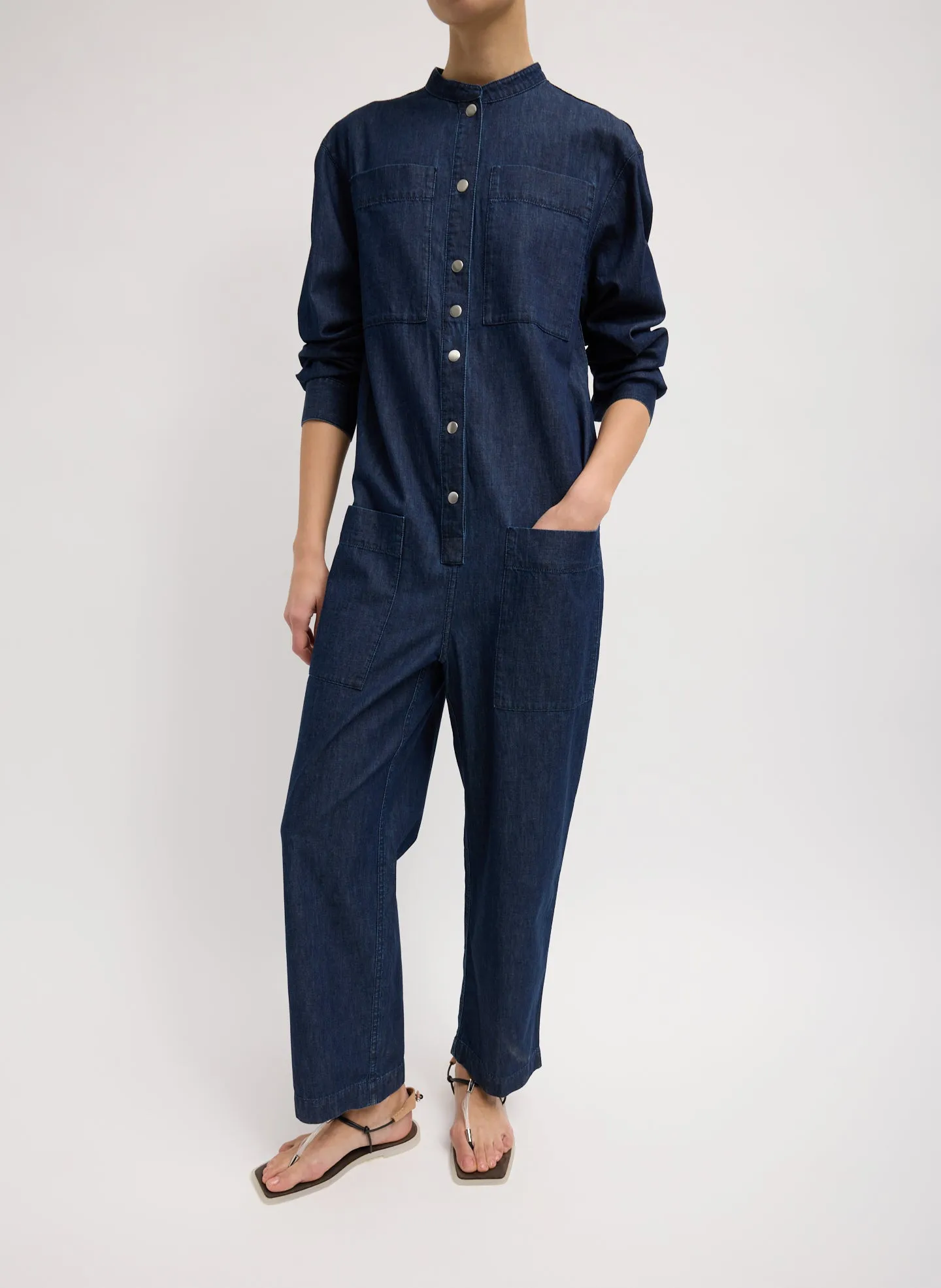 Summer Denim Jumpsuit sold by Tibi product image thumbnail 3