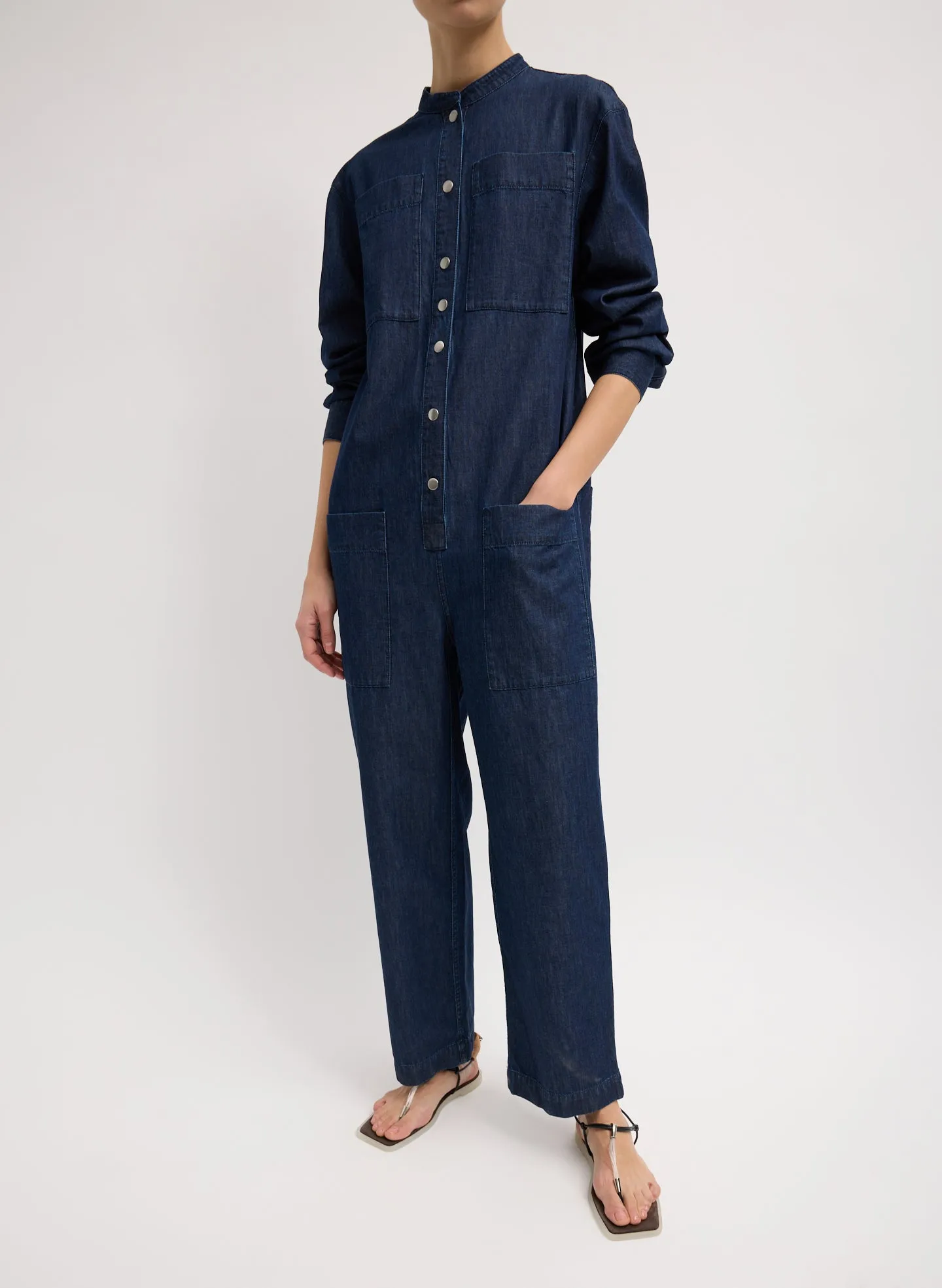 Summer Denim Jumpsuit sold by Tibi