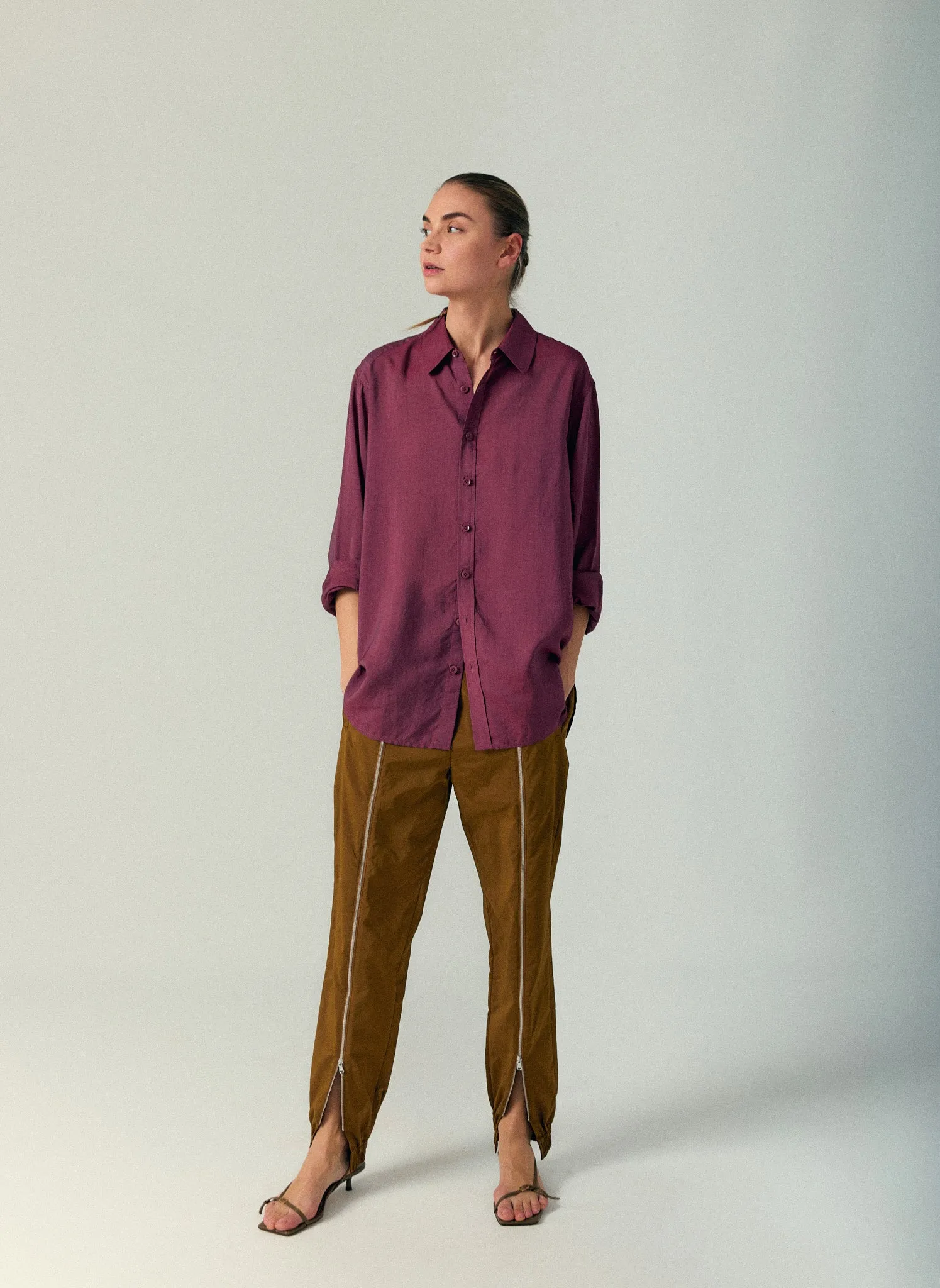 Nylon Zipper Jogger sold by Tibi product image thumbnail 2