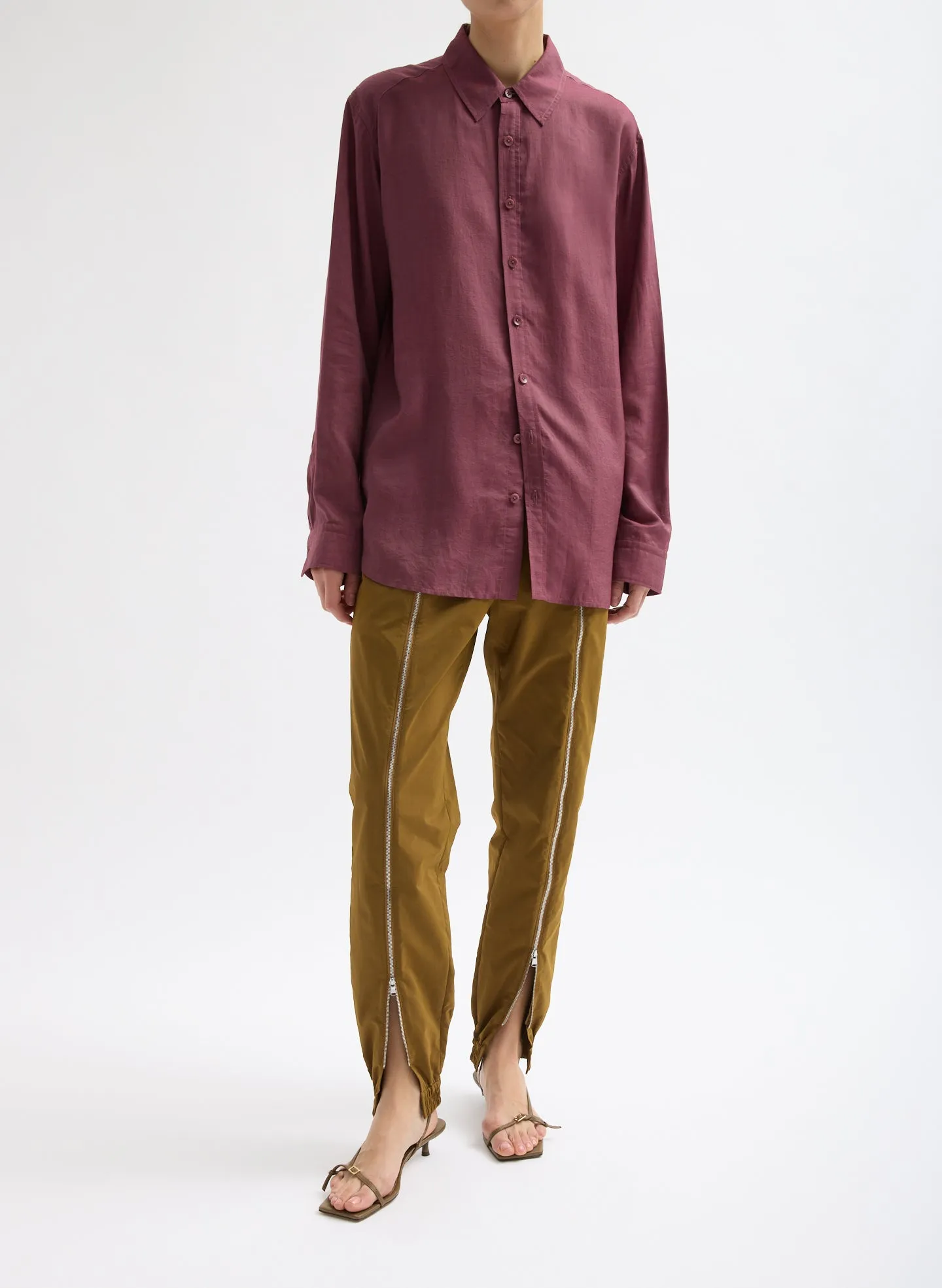 Nylon Zipper Jogger sold by Tibi product image thumbnail 3