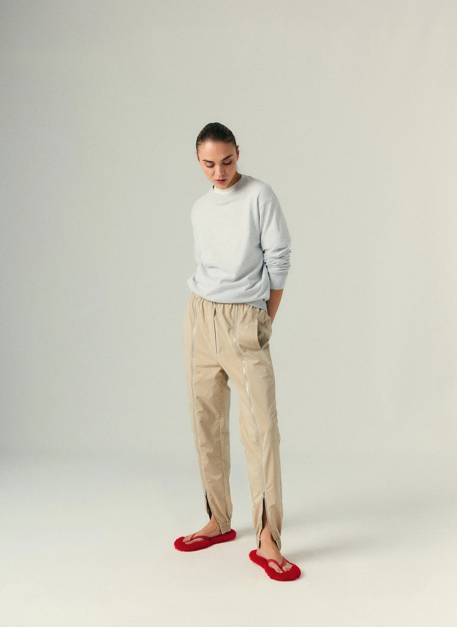 Nylon Zipper Jogger sold by Tibi product image thumbnail 2