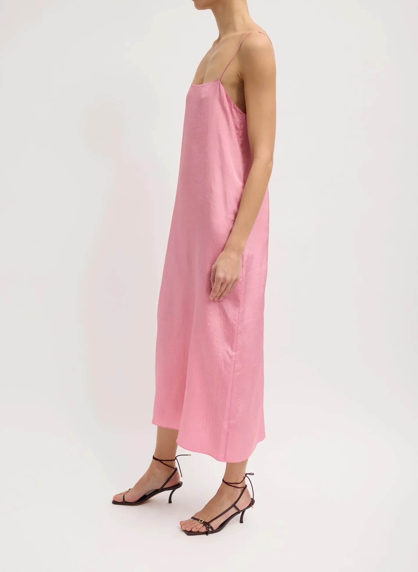 Summer Acetate Crinkle Slip Dress sold by Tibi product image thumbnail 3