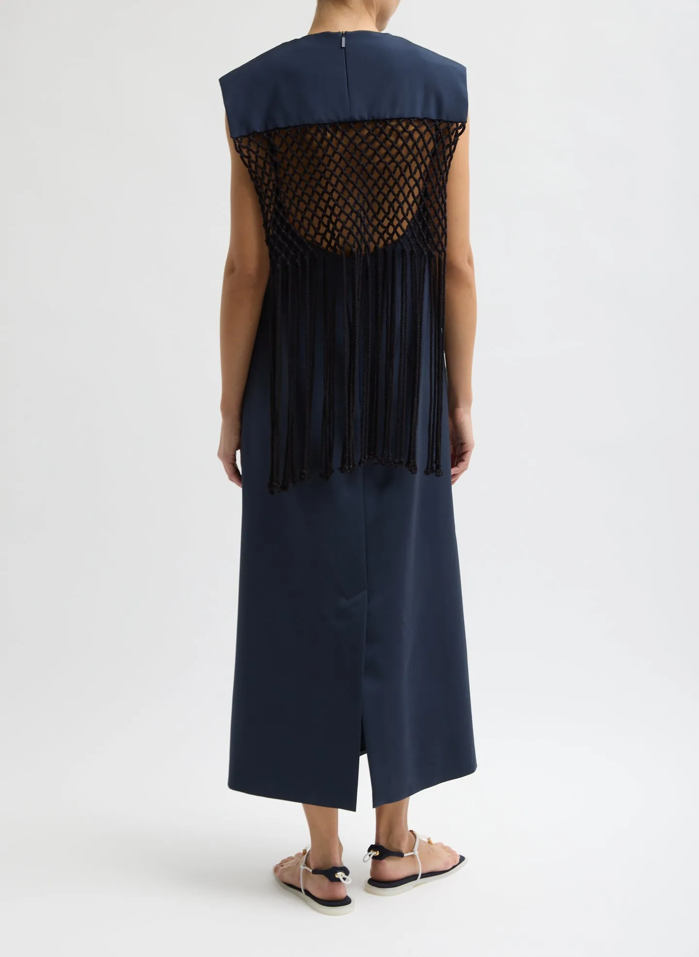 Stretch Silk Nylon Macrame Dress sold by Tibi product image thumbnail 5