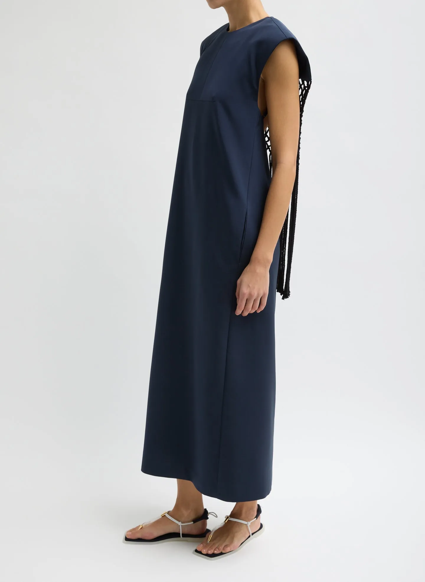 Stretch Silk Nylon Macrame Dress sold by Tibi product image thumbnail 4