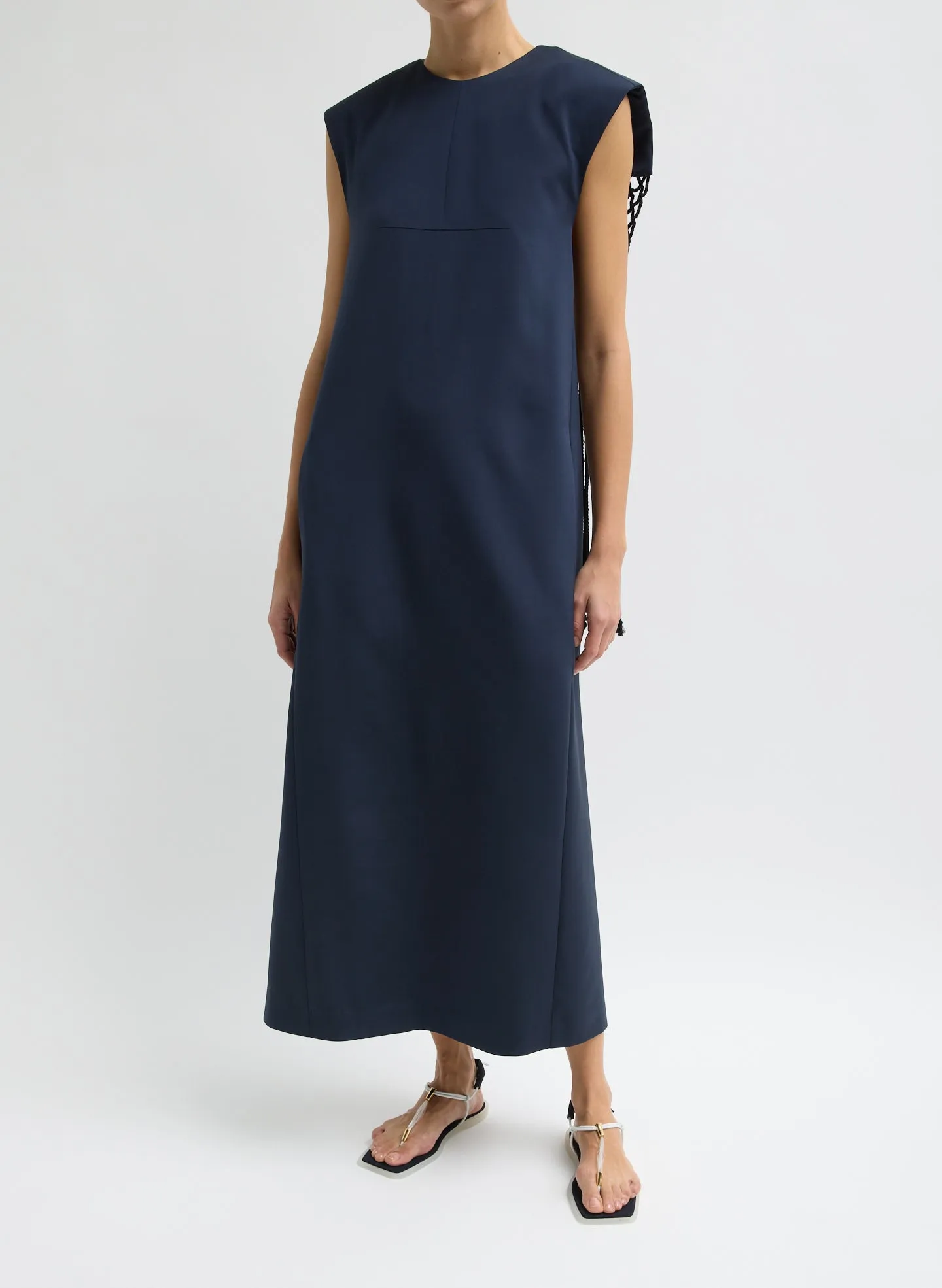 Stretch Silk Nylon Macrame Dress sold by Tibi product image thumbnail 3