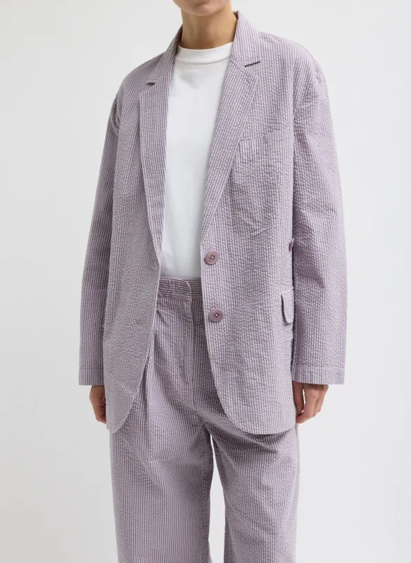 Garment Dyed Seersucker Liam Blazer sold by Tibi