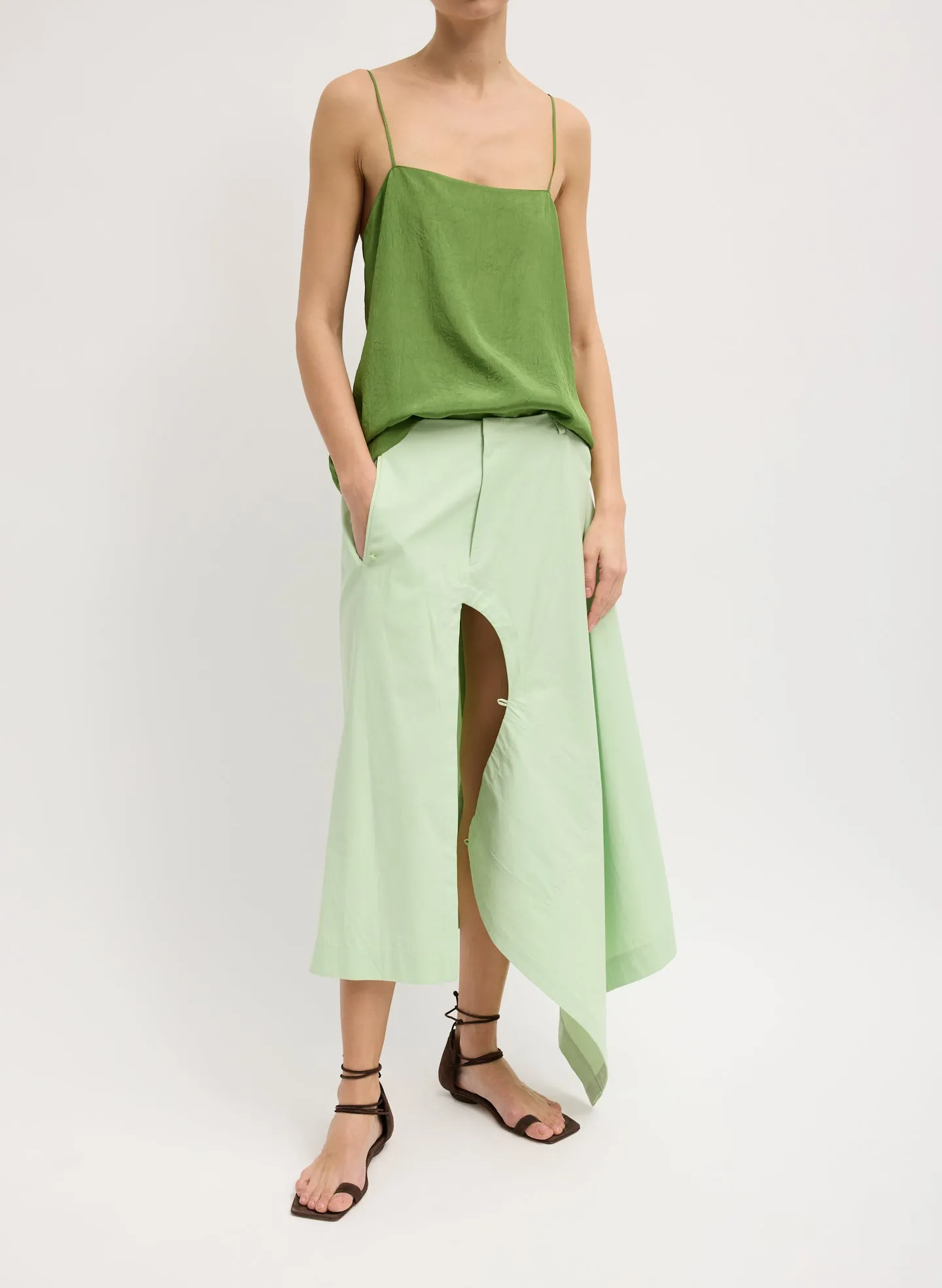 Summer Acetate Crinkle Cami sold by Tibi product image thumbnail 2