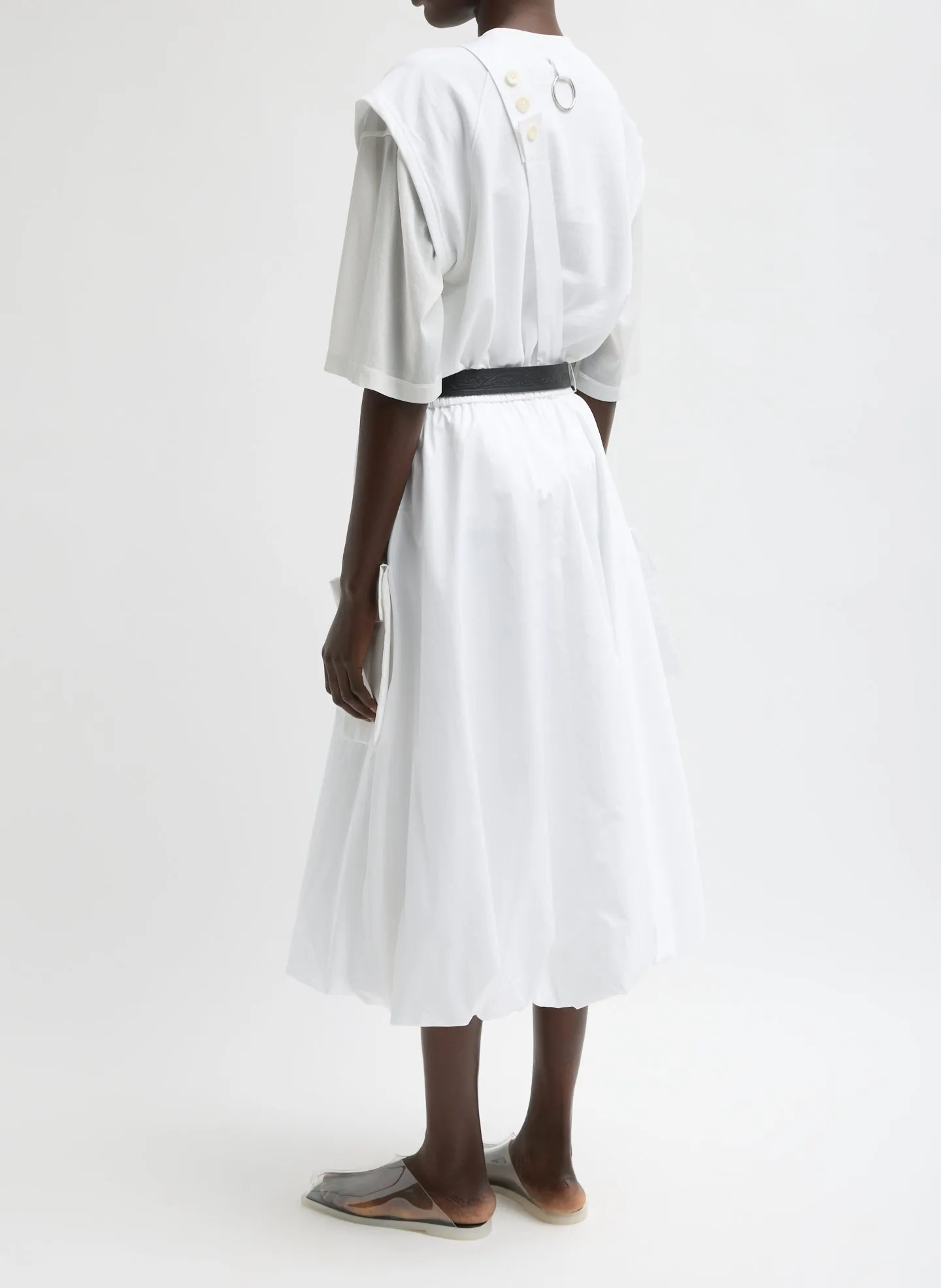 Eco Poplin Pull On Bubble Skirt sold by Tibi product image thumbnail 5