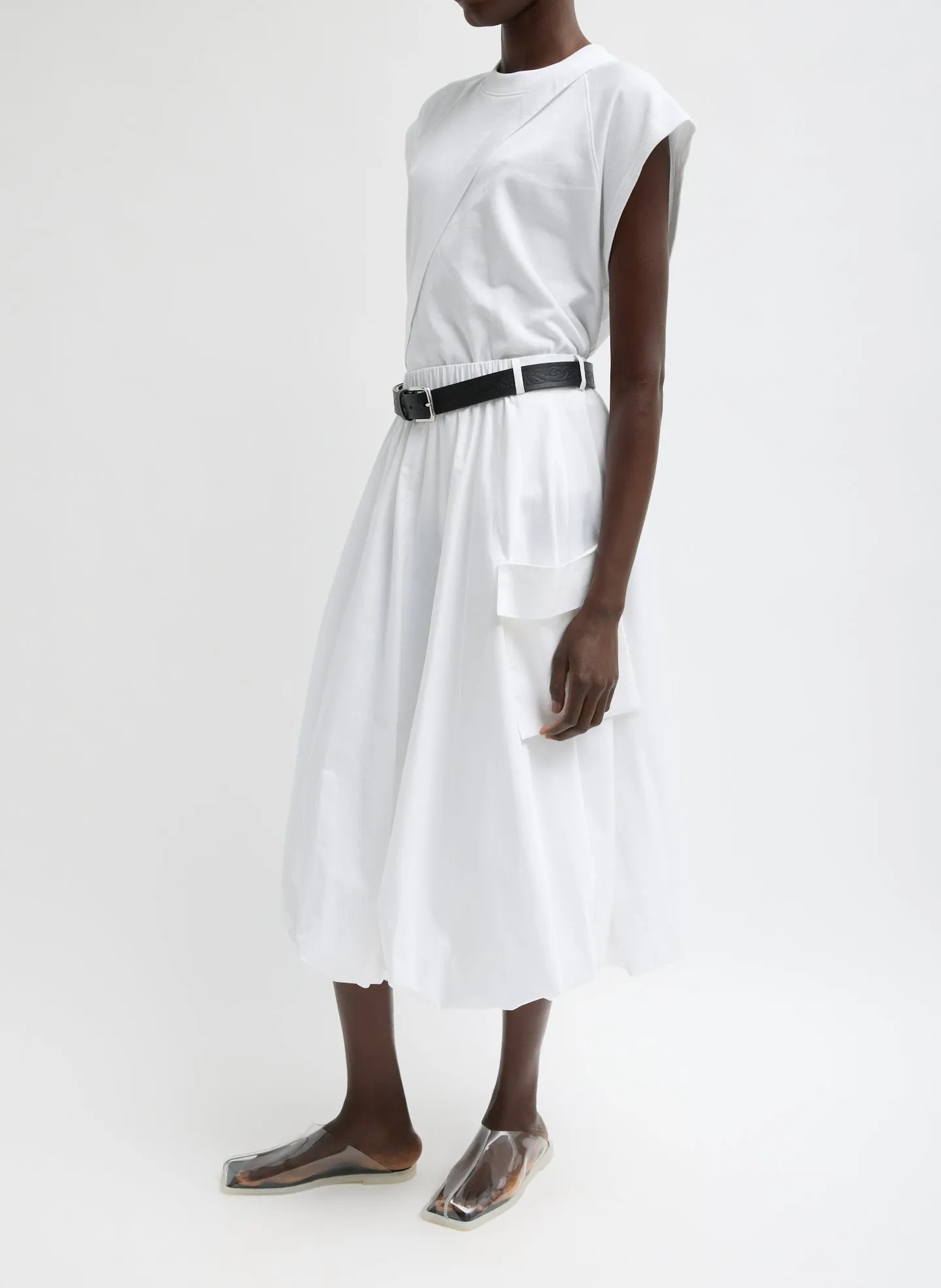 Eco Poplin Pull On Bubble Skirt sold by Tibi product image thumbnail 4