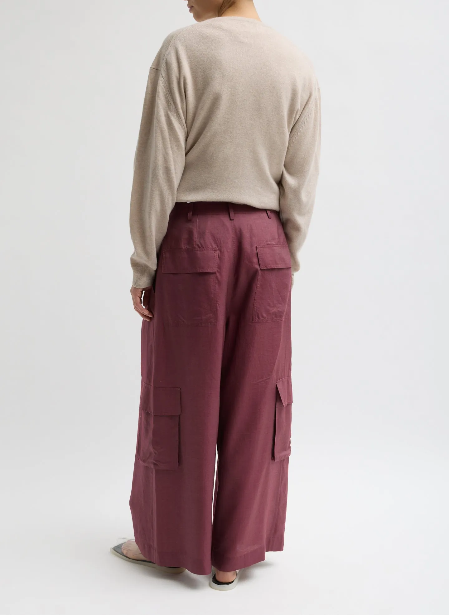 Silk Voile Cargo Triple Pleat Pant sold by Tibi product image thumbnail 3