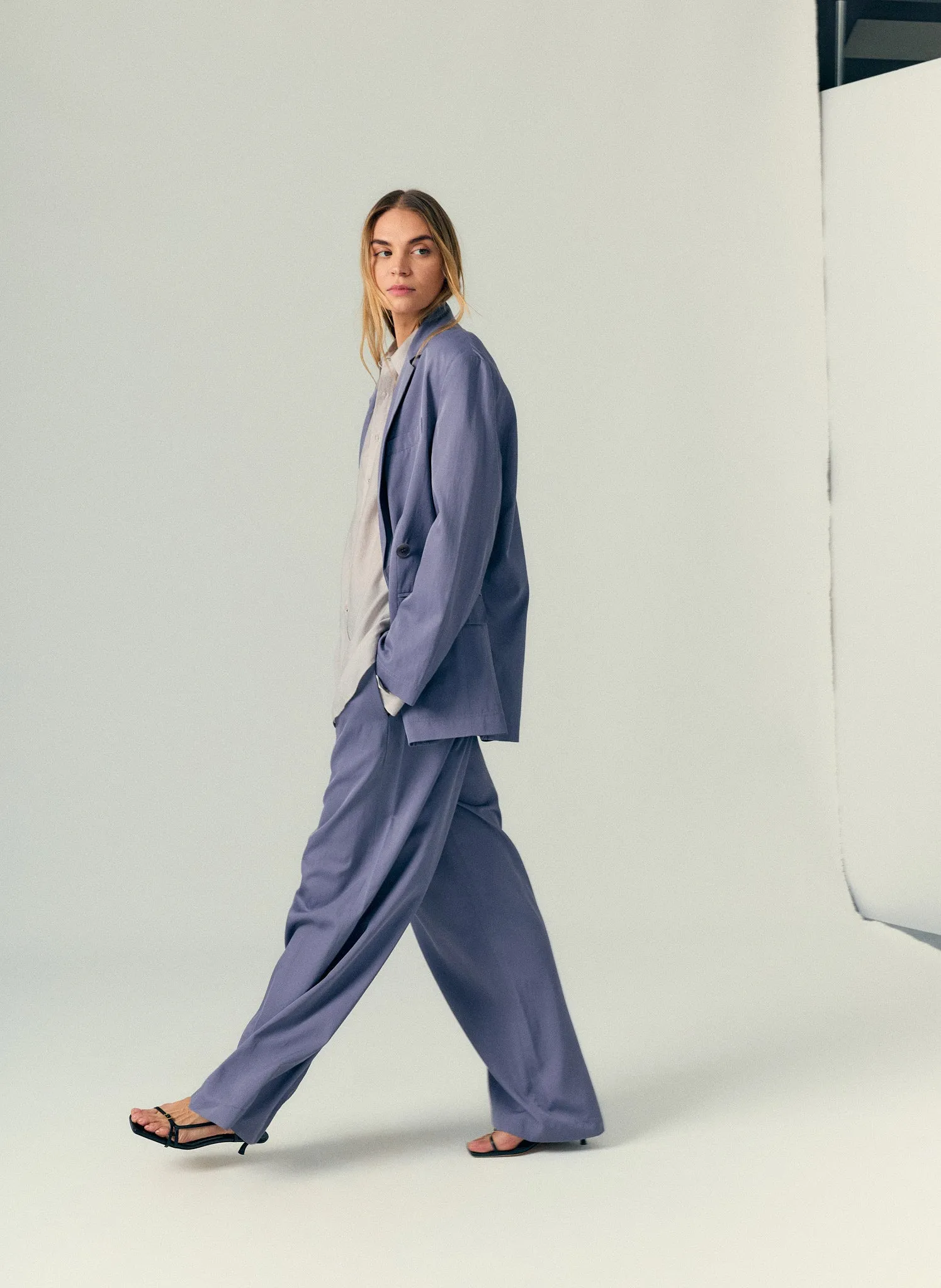 Drapey Suiting Liam Blazer sold by Tibi product image thumbnail 2