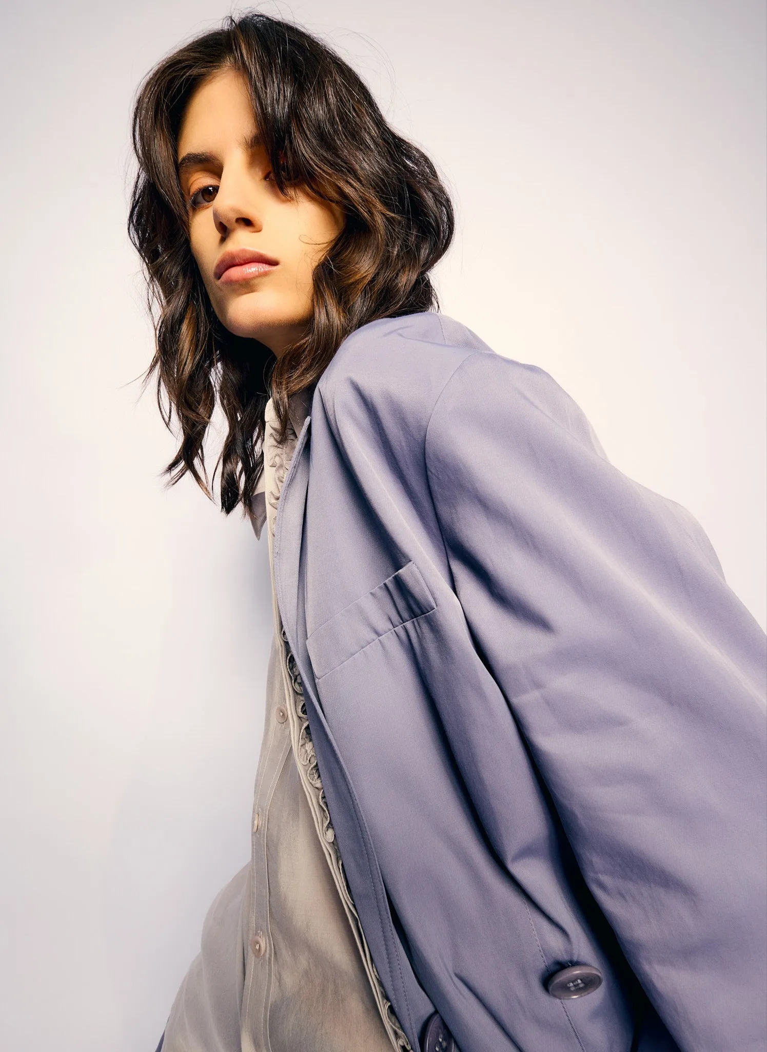 Drapey Suiting Liam Blazer sold by Tibi product image thumbnail 3