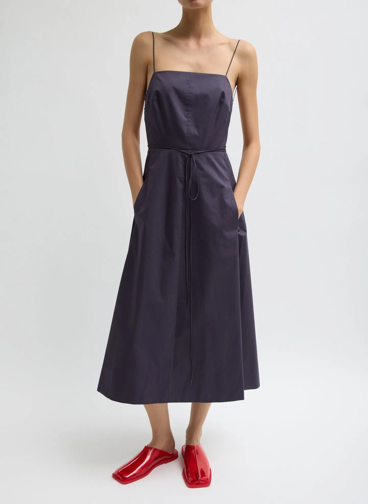 Eco Poplin Strappy Dress sold by Tibi product image thumbnail 2