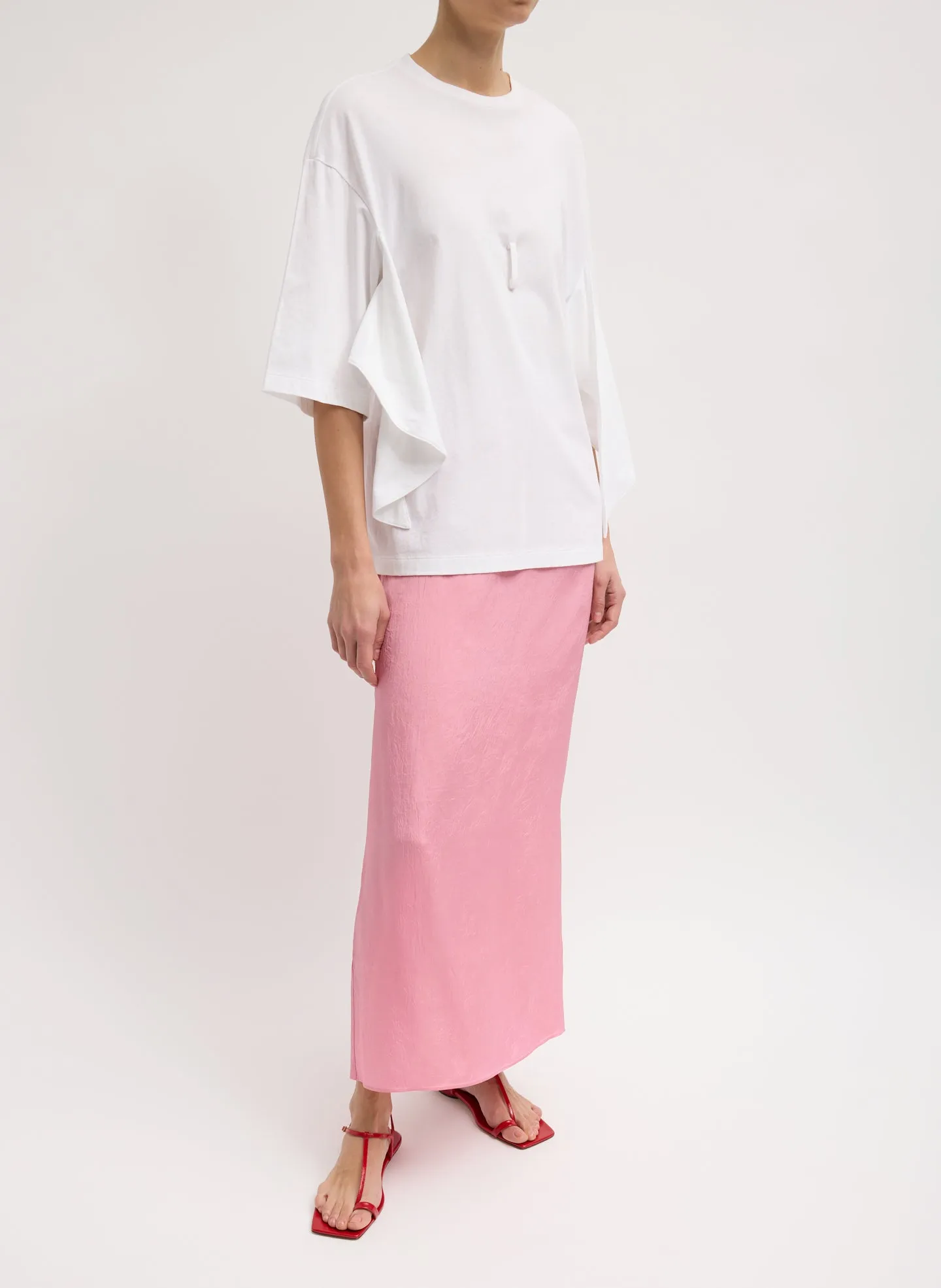 Summer Acetate Crinkle Maxi Slip Skirt sold by Tibi product image thumbnail 3