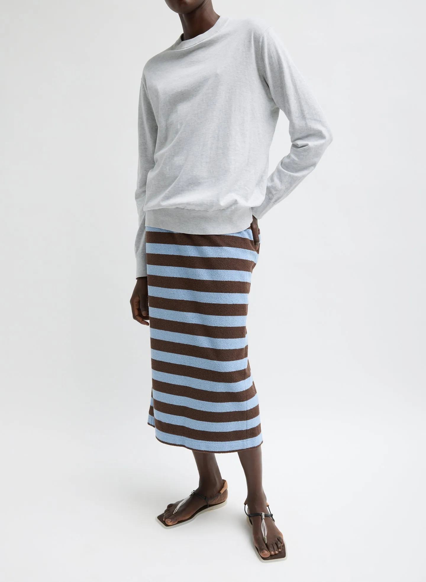 Bonded Dry Loop Terry Skirt sold by Tibi product image thumbnail 3