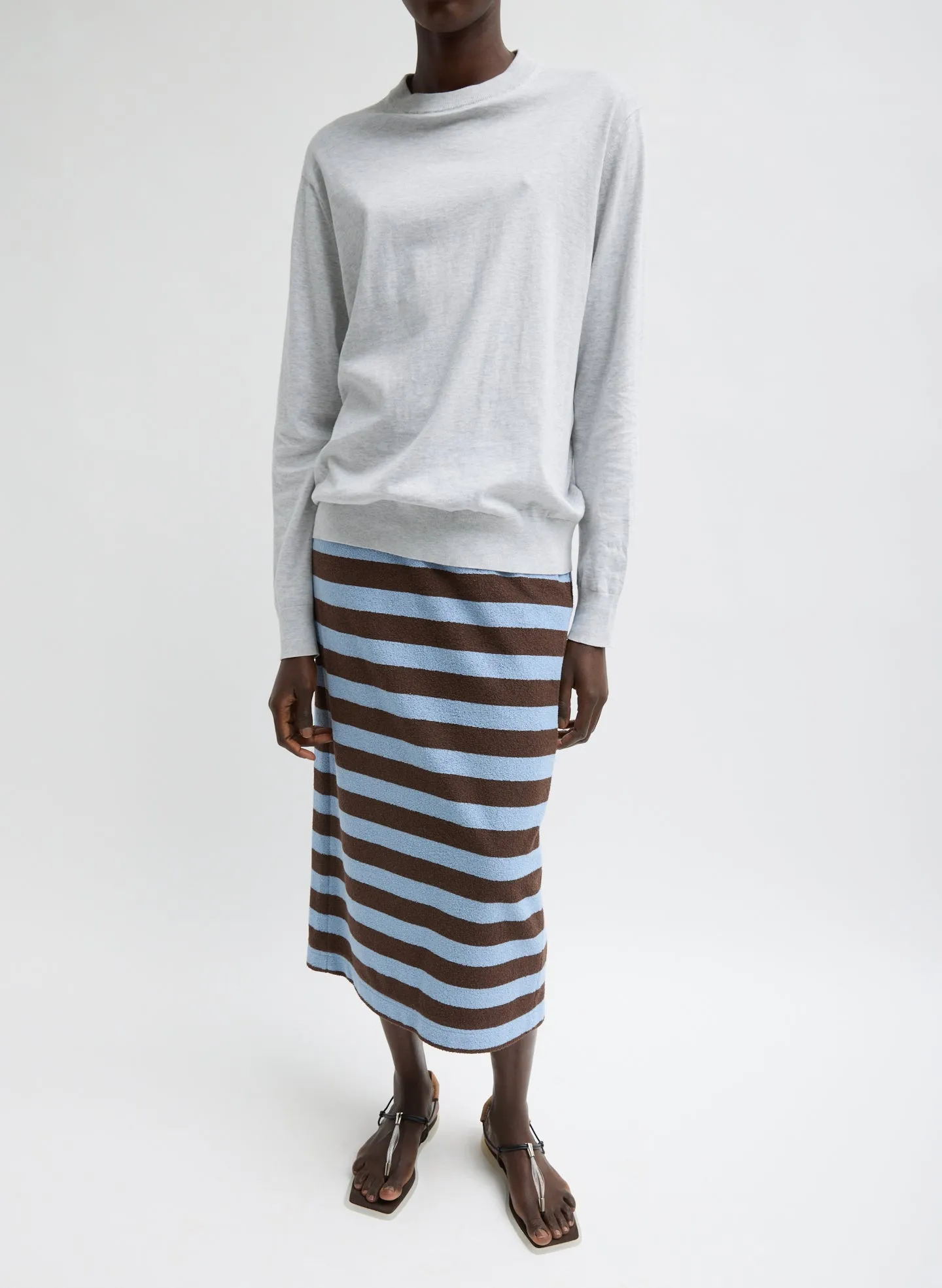 Bonded Dry Loop Terry Skirt sold by Tibi
