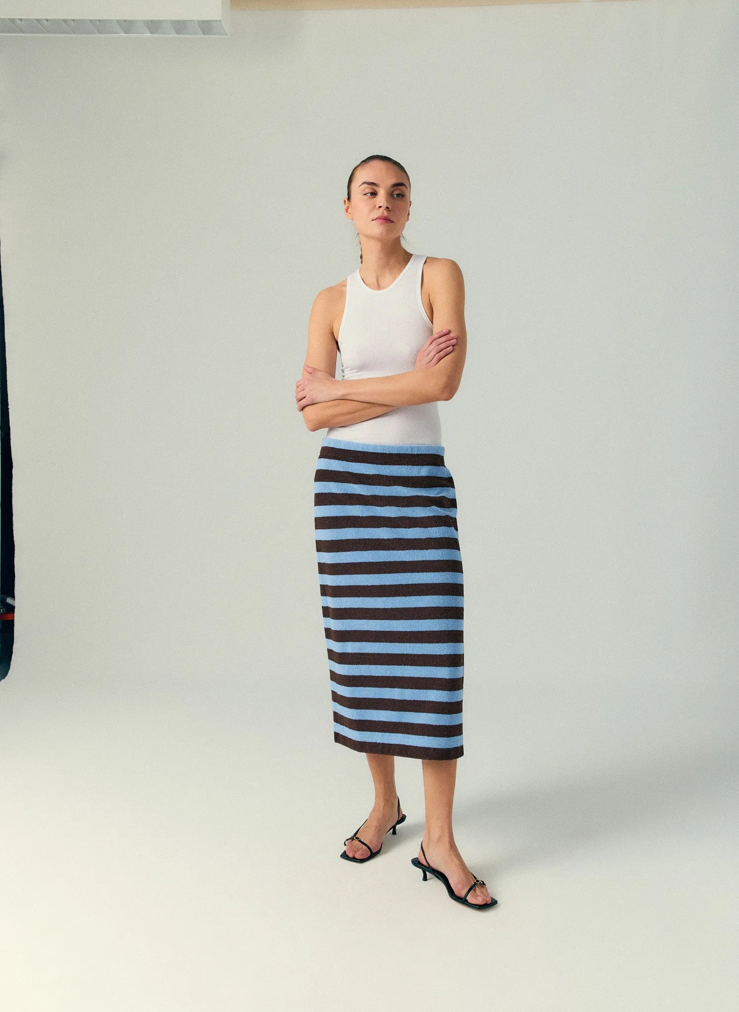 Bonded Dry Loop Terry Skirt sold by Tibi product image thumbnail 2